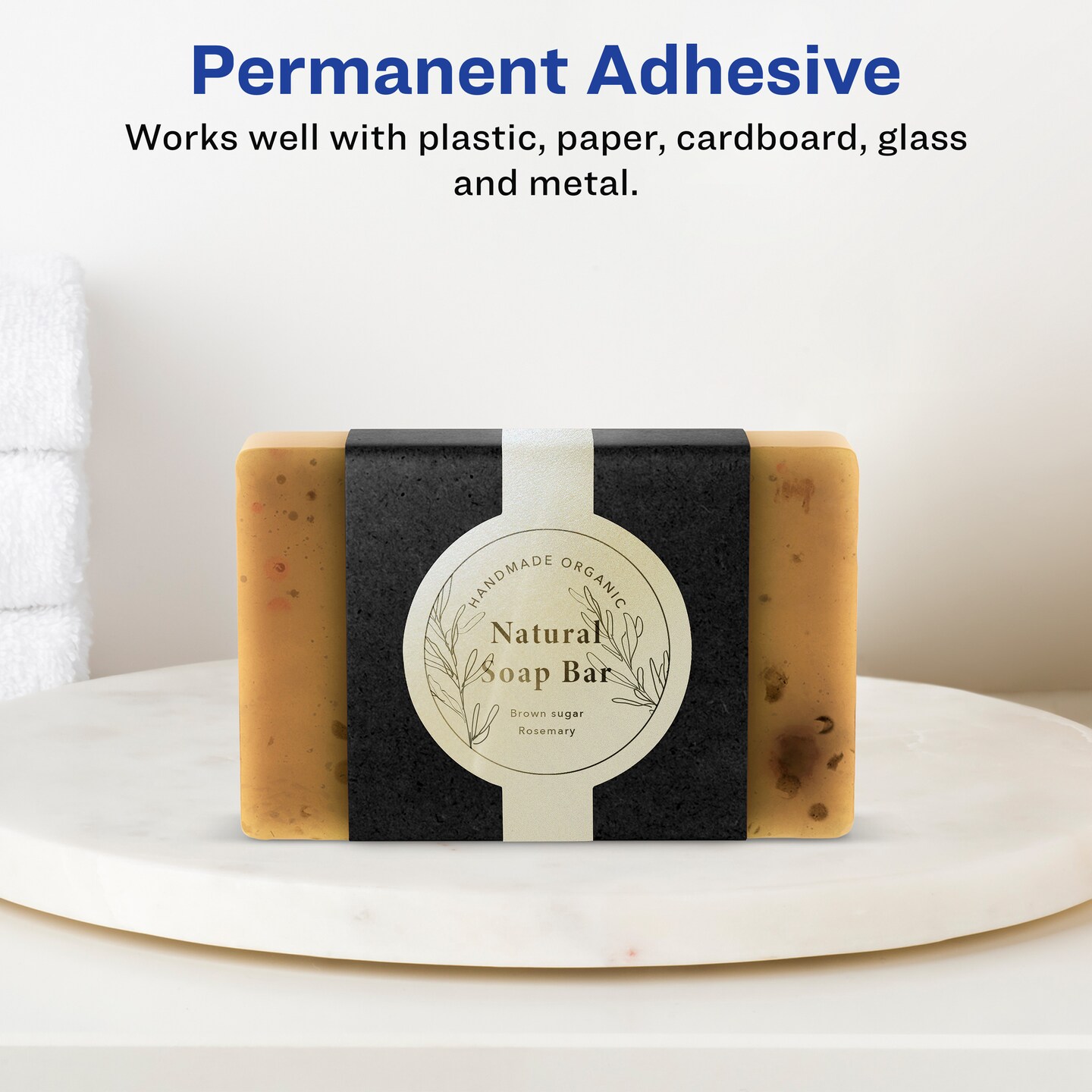Avery Pearlized Ivory Wraparound Labels with Sure Feed Technology, 2-3/8" x 8"