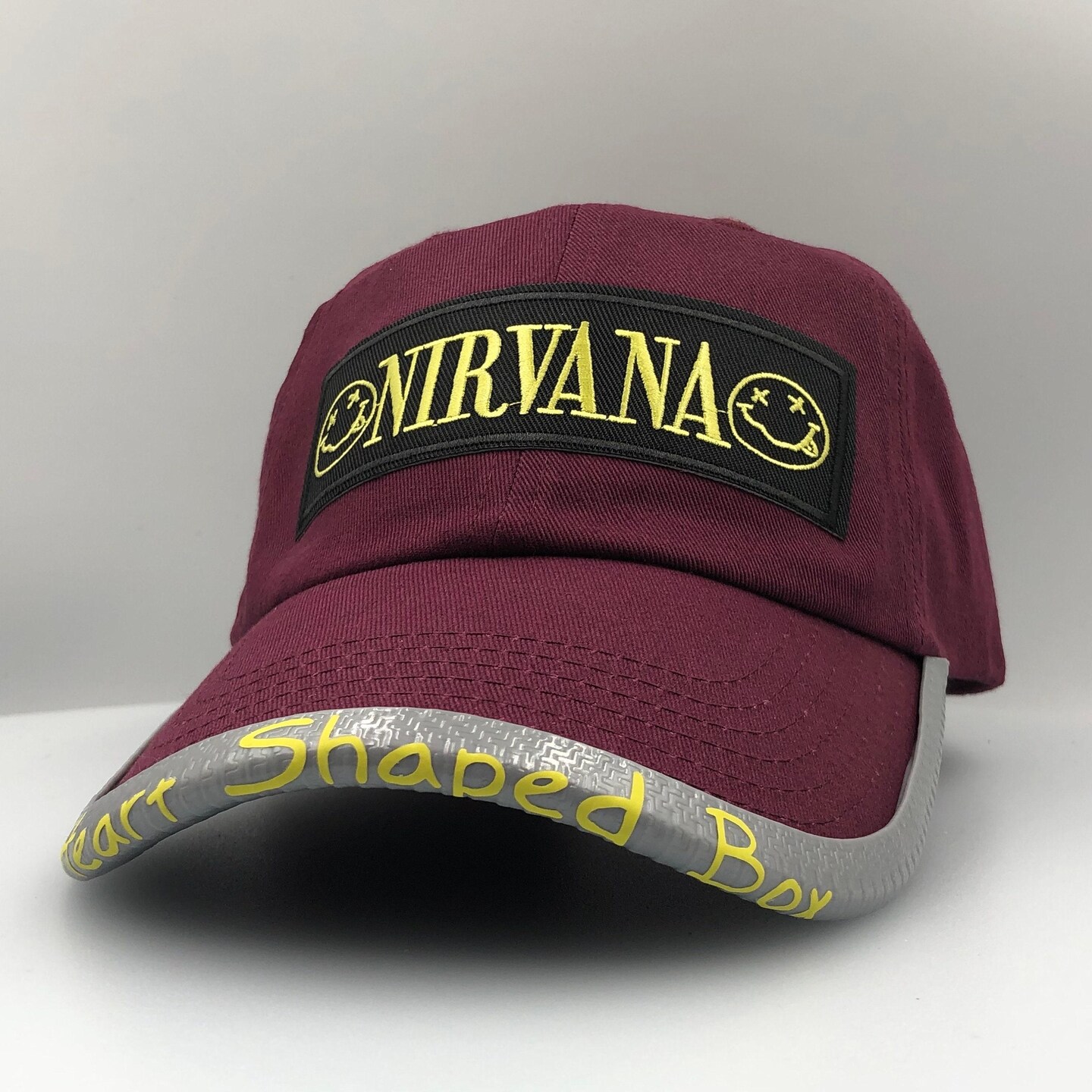 Nirvana Hat with Customized BrimmTrimm Hat Accessory Brim Protector  Alternative Rock Cobain Grohl Grunge 90's Personalized Gift Concert Wear |