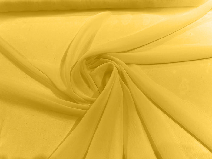 1 yard Solid Chiffon Fabric Lightweight Soft Polyester for Dresses Skirts Wedding Decor Apparel 60&#x22; Width