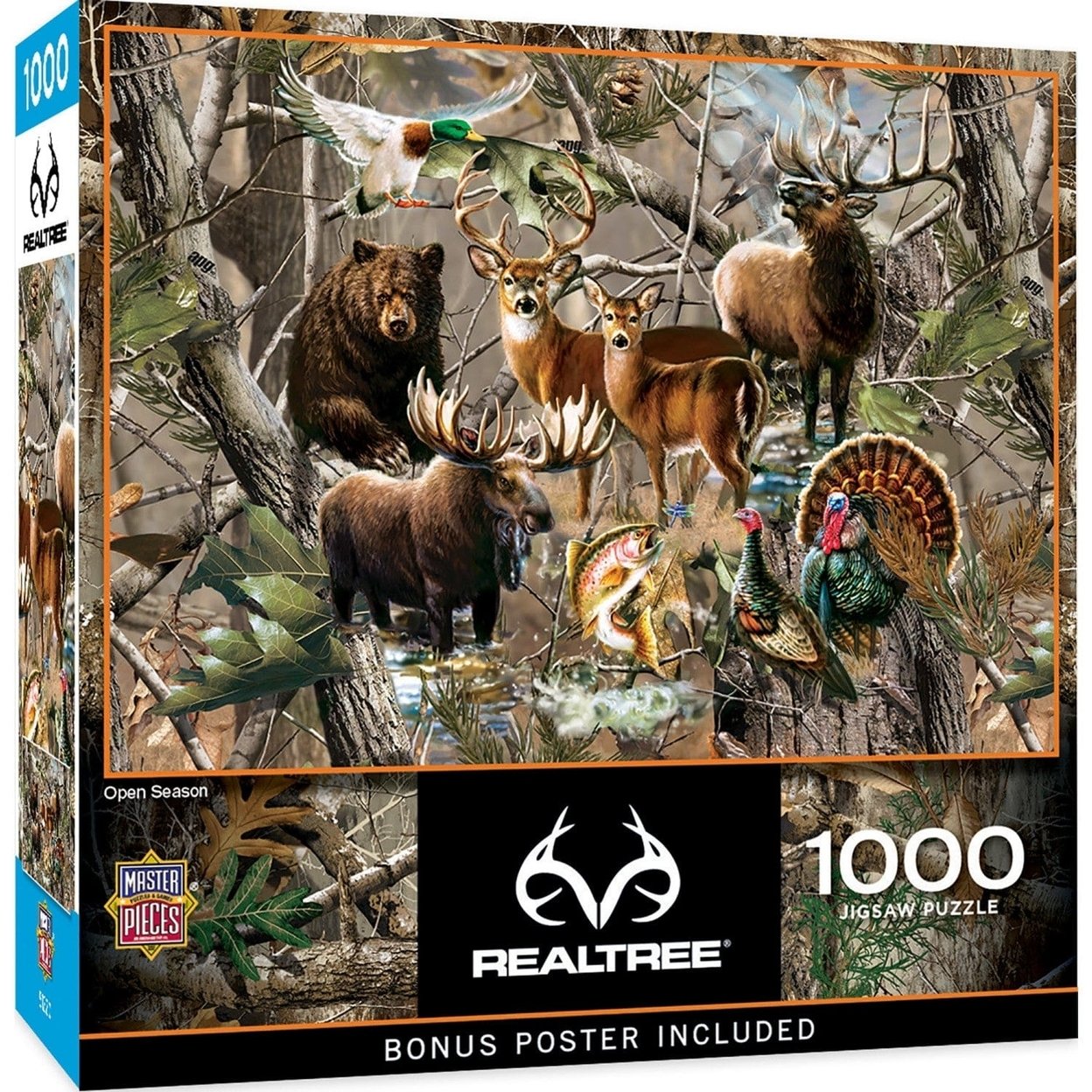 Realtree Open Season 1000 Piece Jigsaw Puzzle Dona Gelsinger Nature Art