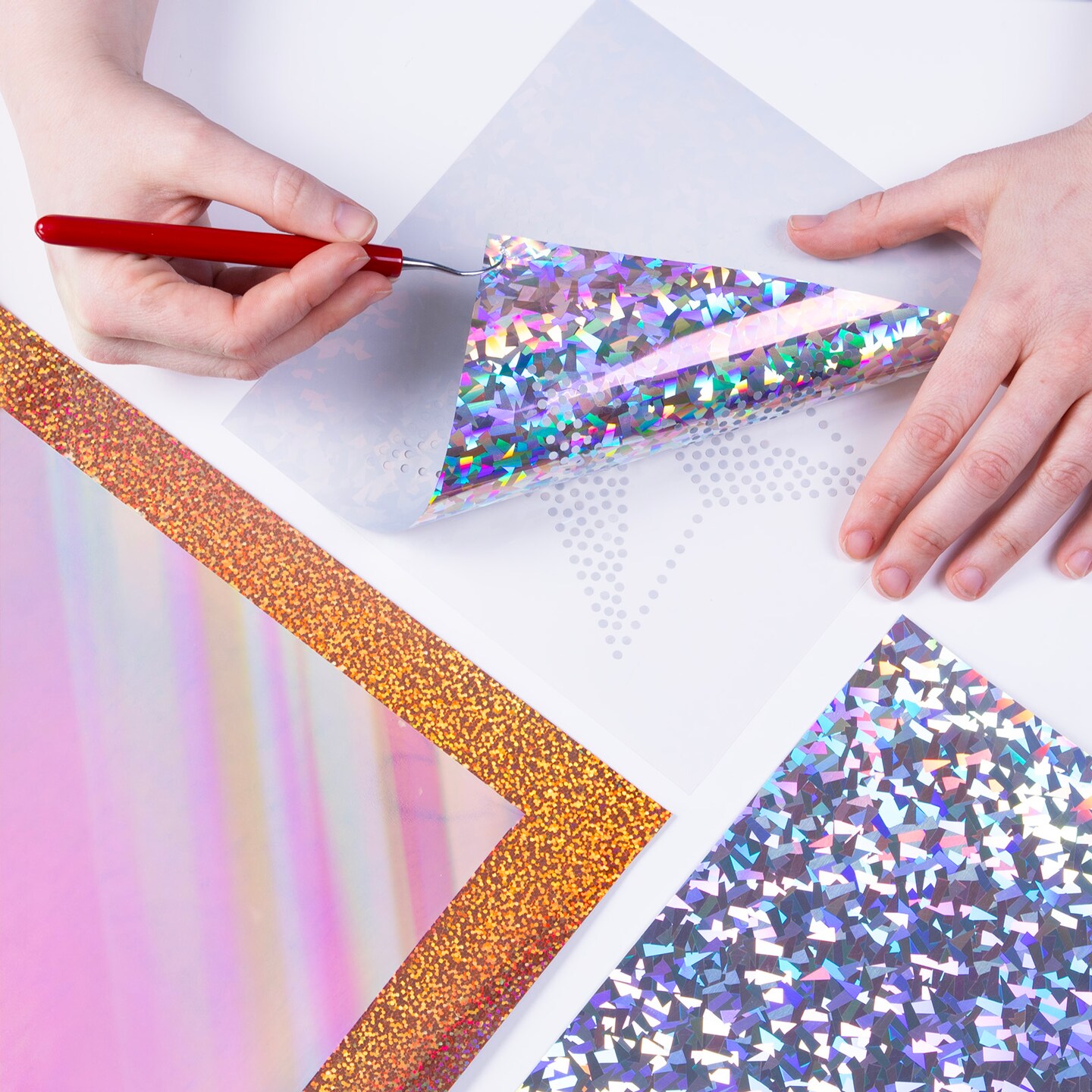 Siser&#xAE; Holographic Heat Transfer Vinyl, 11.8&#x22; x 24&#x22;