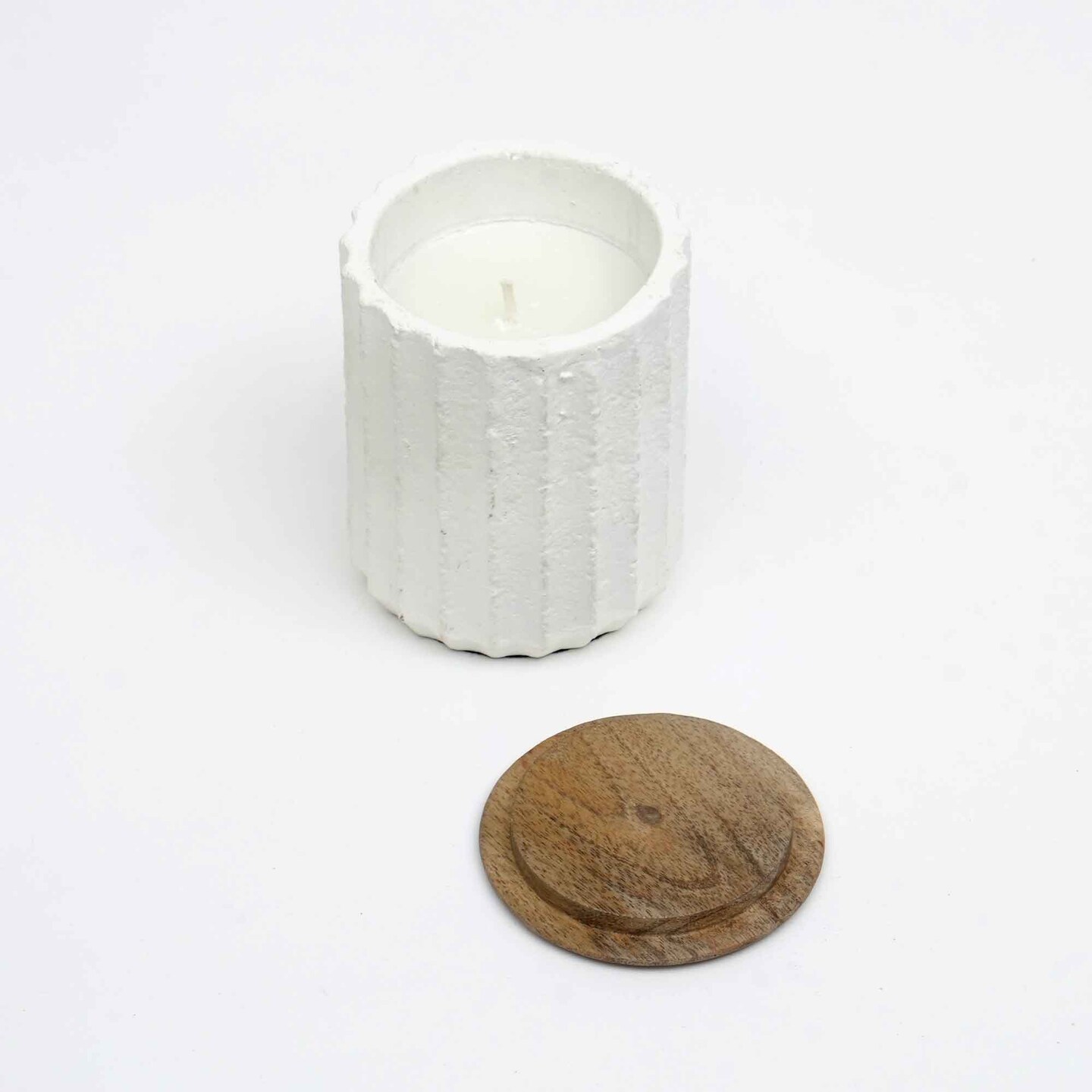 Ecomix Wax Fill Fragrance Jar Candle With Wooden Lid