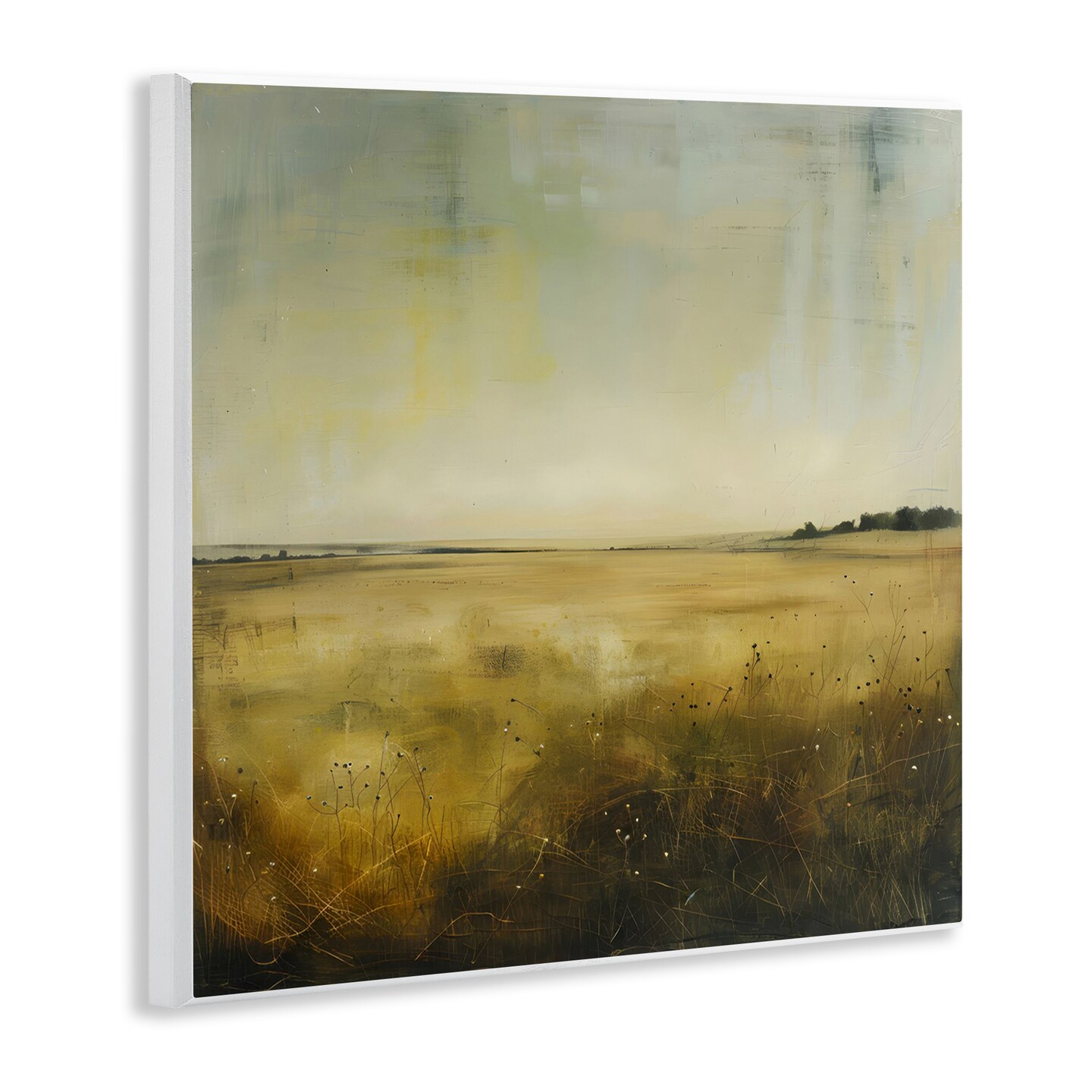 Stupell Industries Farmhouse Field Abstraction Wall Plaque Art Design by LSR Design Studio