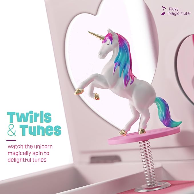 ユニコーン/UNICORN THE BOX Wonderful Days Unicorn Musical Jewelry Box for Kids - Unicorn Gifts for