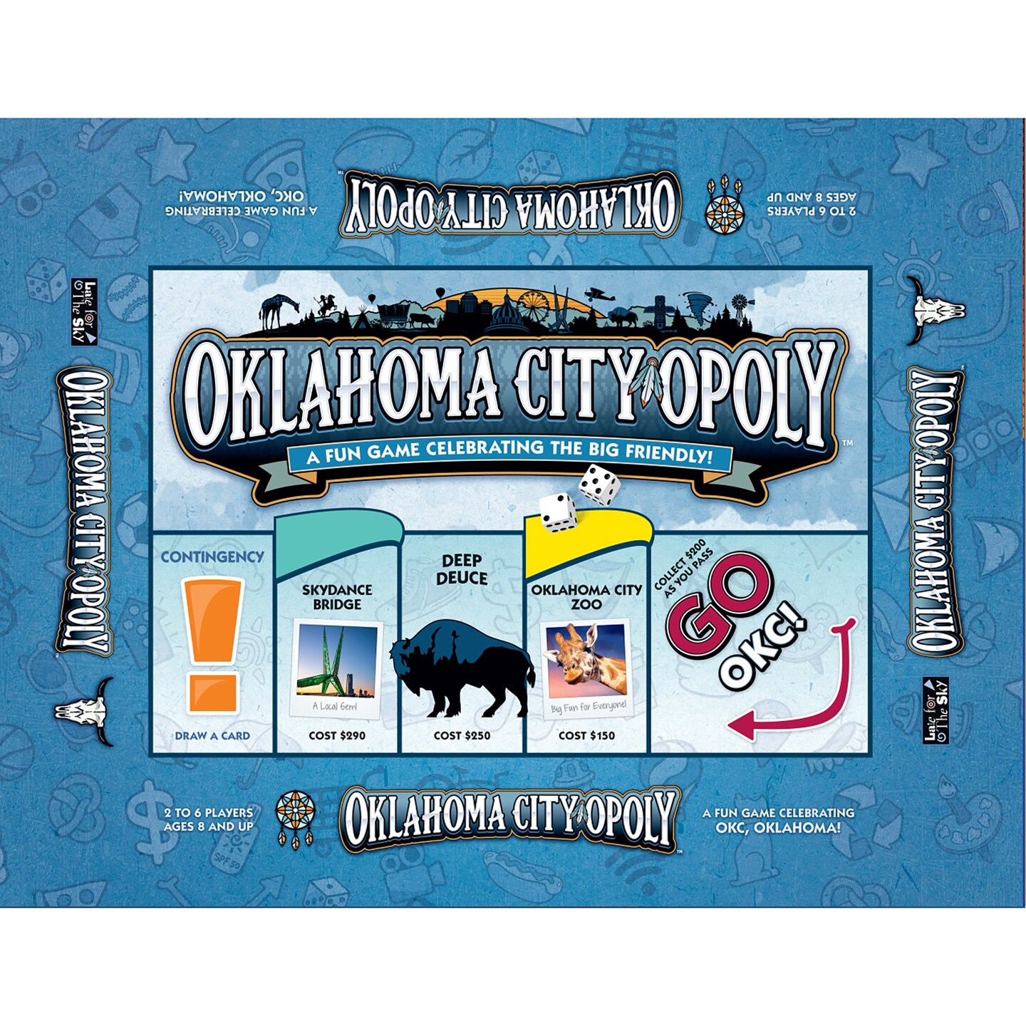 Late for the Sky: Oklahoma City-Opoly Monopoly Board Game