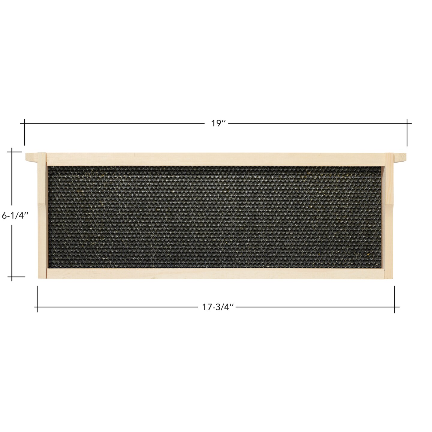 Honey Keeper 10-Pack Unassembled Beehive Frames with Natural Beeswax Foundations for Beekeeping, Medium Super - 6-1/4 inch