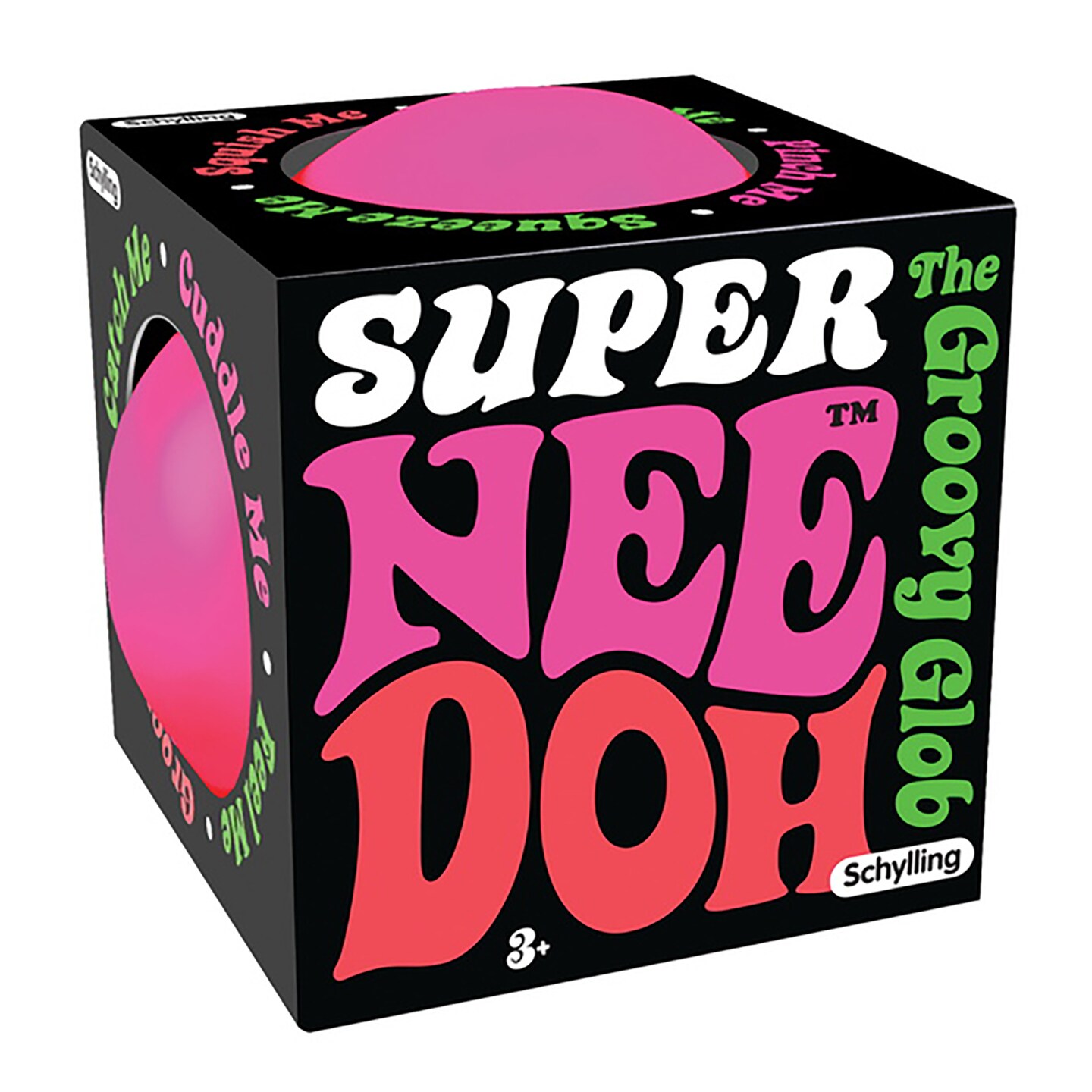 Schylling NeeDoh The Groovy Glob! Squishy, Squeezy, Stretchy Stress Ball - Colors Vary