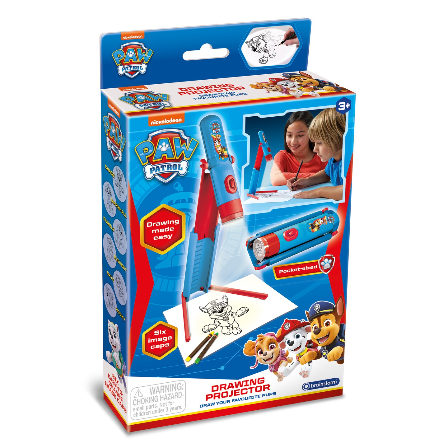 PAW Patrol: Drawing Projector - Nickelodeon, Draw Your Favorite Pups, 6 Easy To Change Images, Sketching, Kids Ages 3+