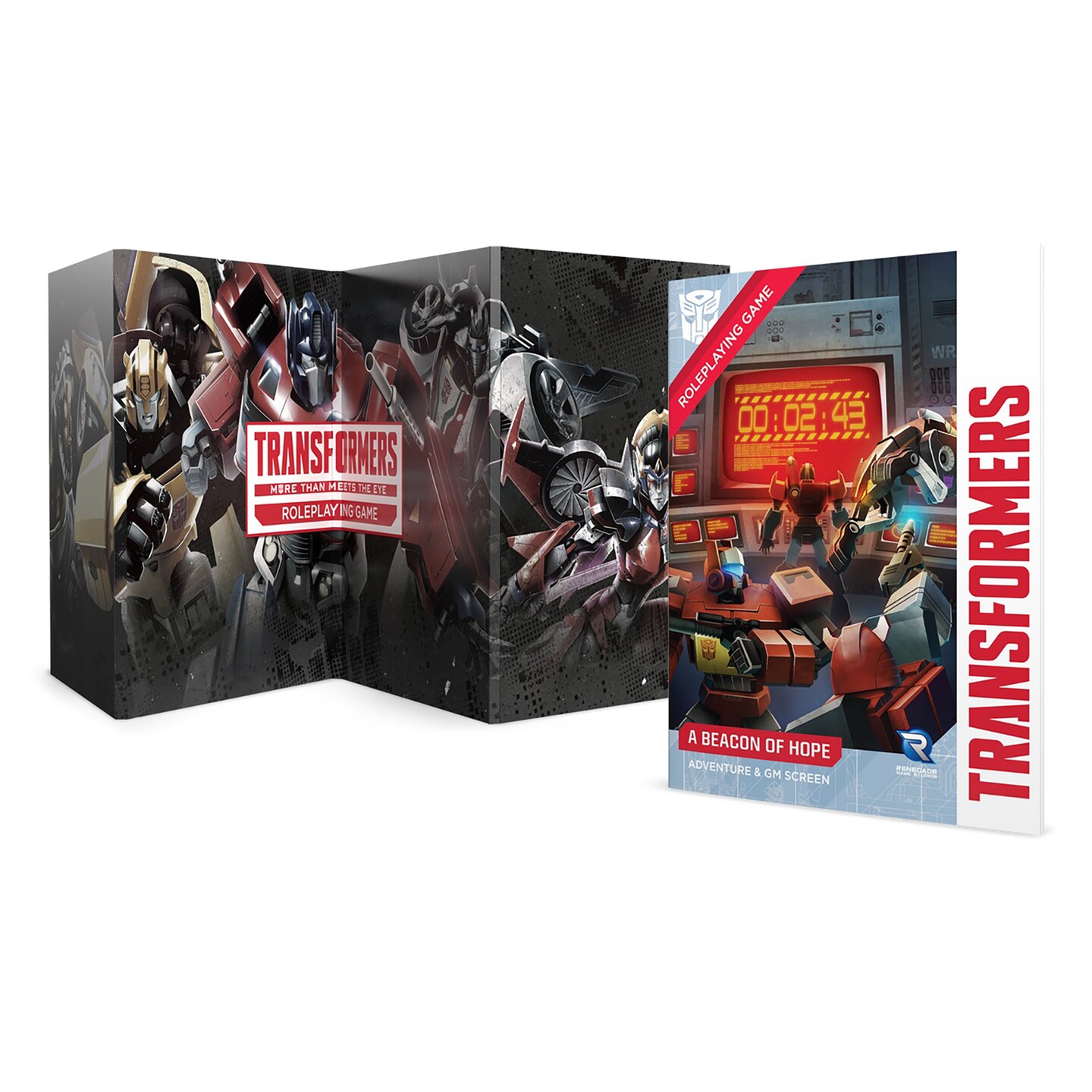 Transformers Roleplaying Game: Beacon Of Hope Adventure &#x26; GM Screen - Expansion Adventure For 1st - 2nd Level Players, Includes 36 Page RPG Booklet &#x26; Game Master Screen, Tabletop RPG Story &#x26; Accessory