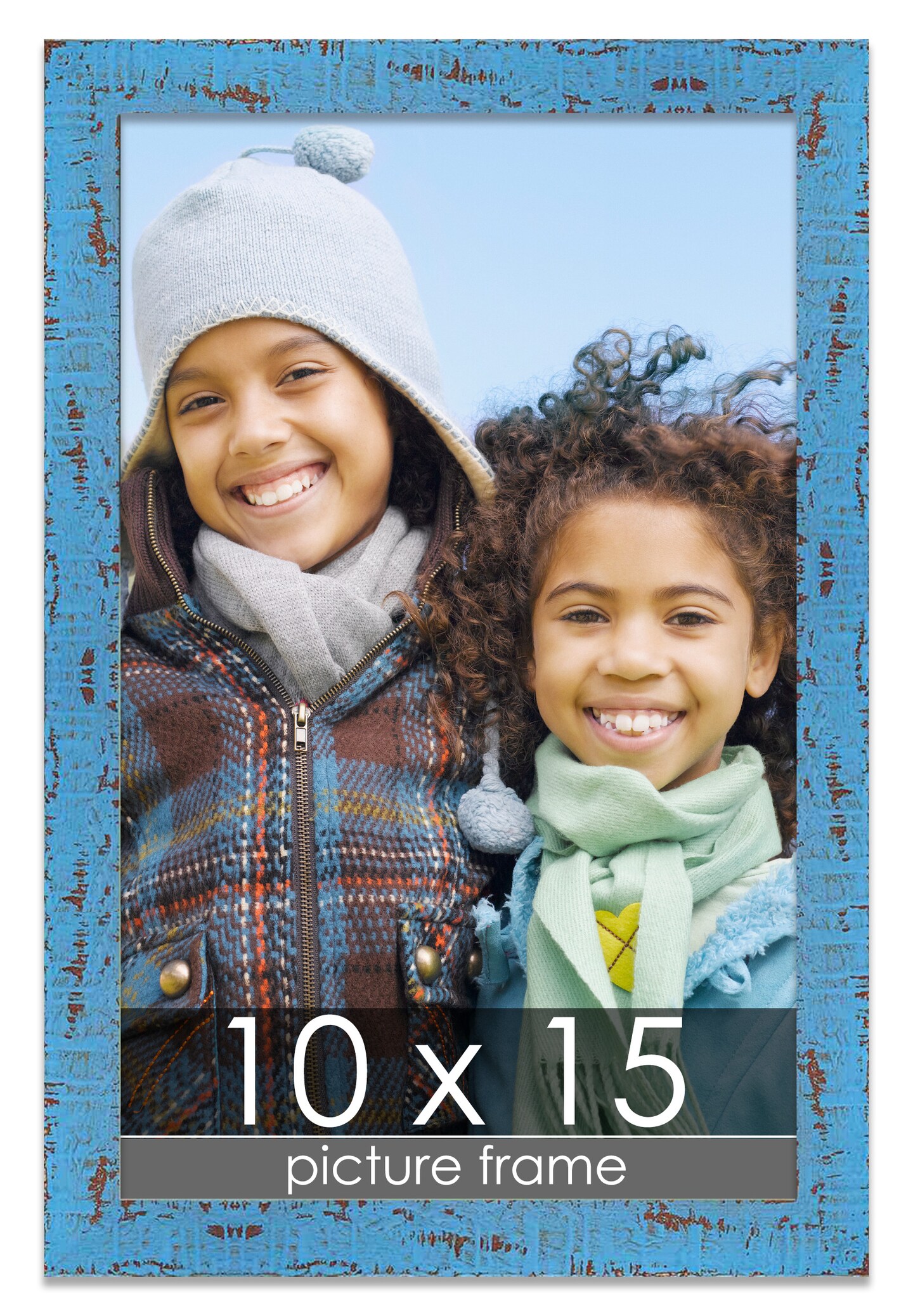 10x15 Shabby Chic Picture Frame with UV-Resistant Acrylic & Acid
