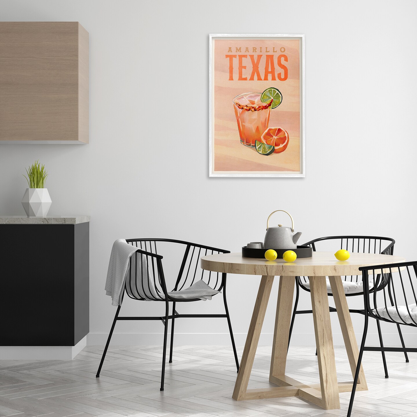 Stupell Industries Amarillo Texas Cocktail Framed Giclee Wall Art Design by The Whiskey Ginger