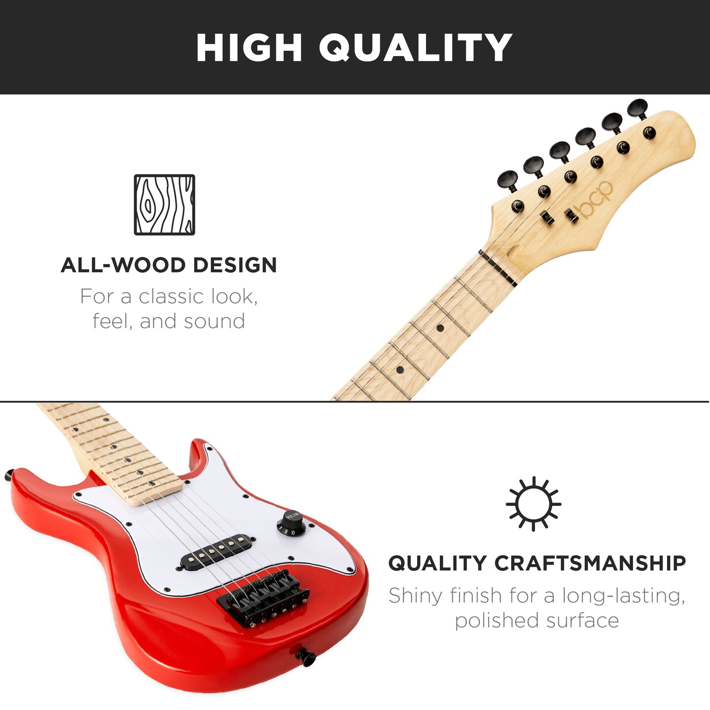 Best Choice Products 30in Kids Electric Guitar Beginner Starter Kit w/ 5W Amplifier, Strap, Case, Strings