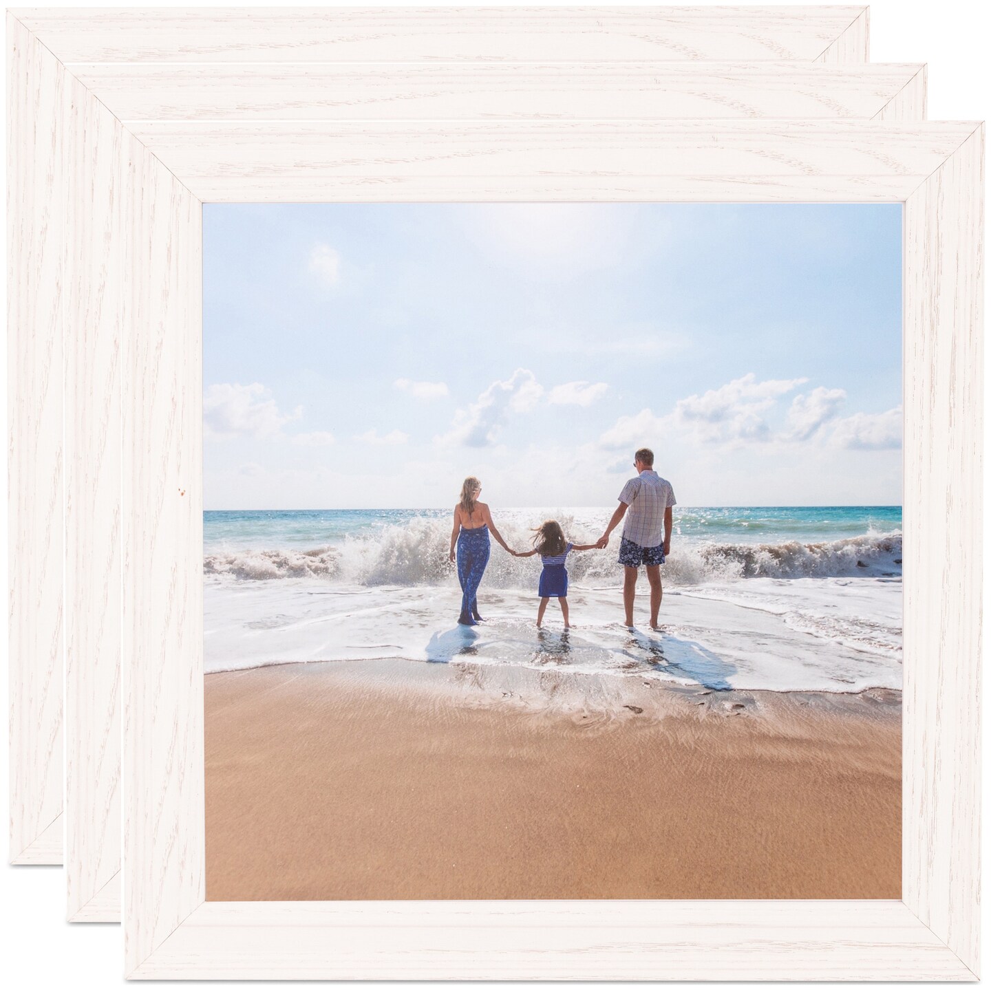 ArtToFrames 5x5 Inch Modern Picture Frame, Multi Pack, Comes with Regular Glass (WOMPack-14-5x5)