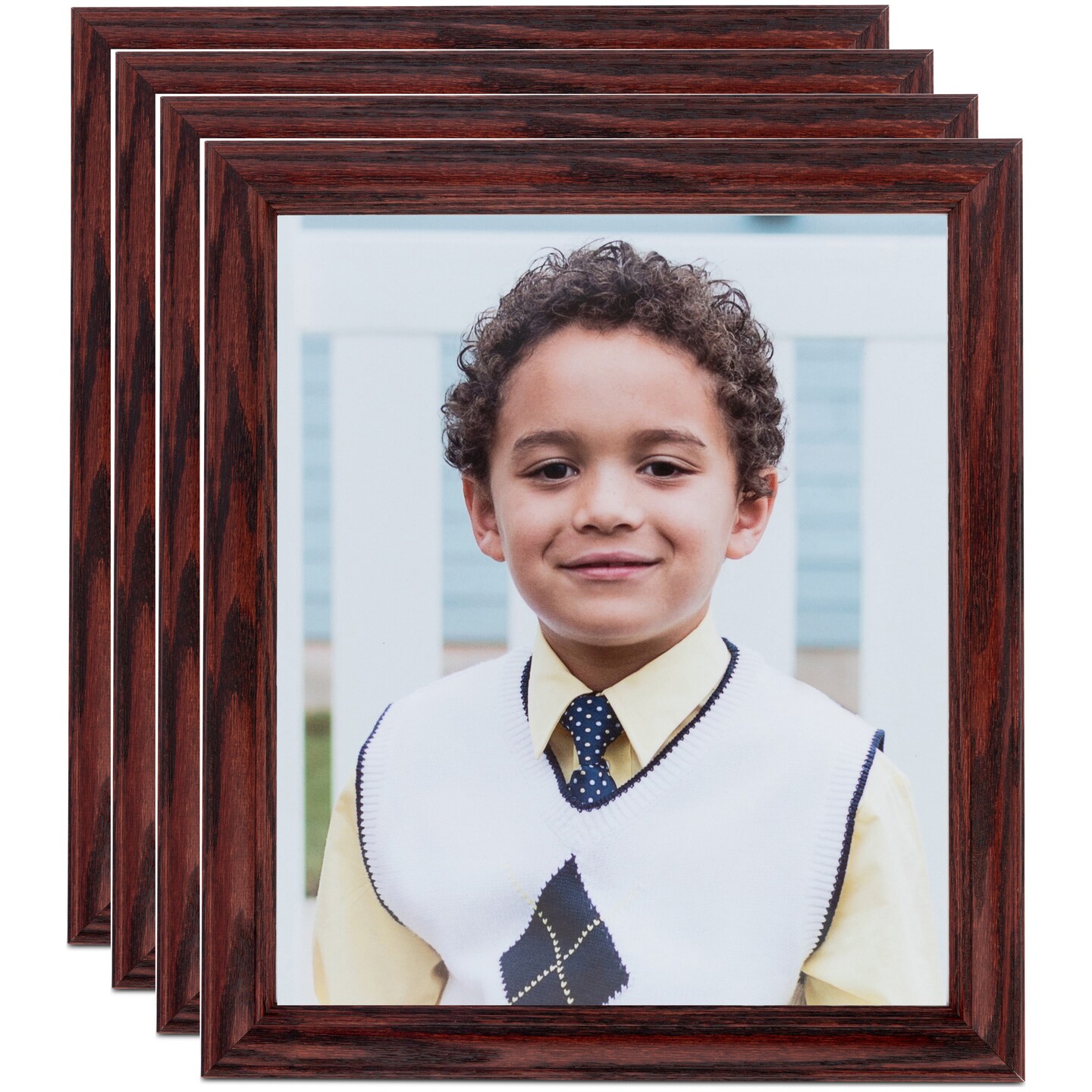 ArtToFrames 14x14 Inch Traditional Picture Frame, Multi Pack, Comes with Regular Glass (WOMPack-8-14x14)