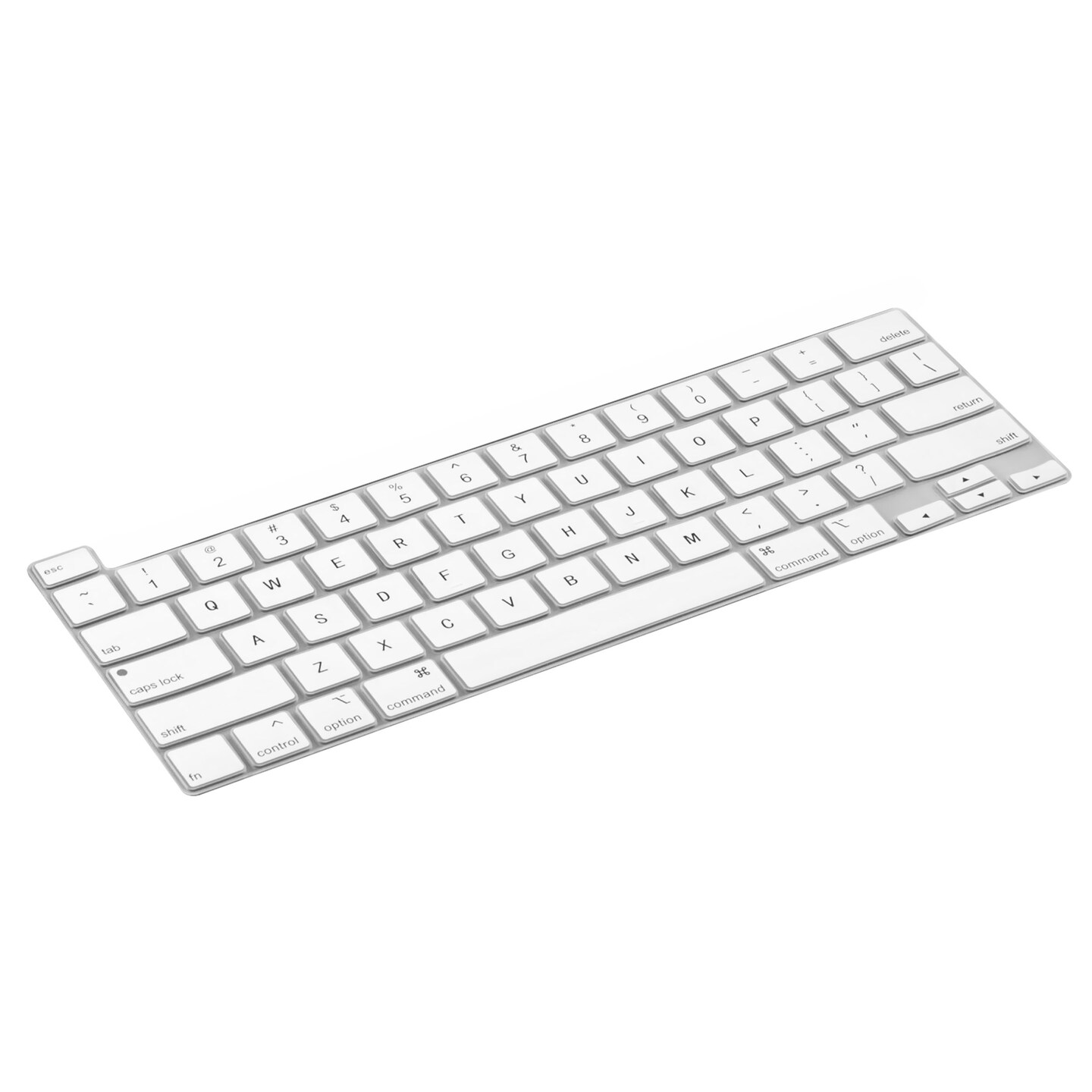 Insten Keyboard Cover Protector Compatible with 2020 Macbook Pro 13&#x22;, Ultra Thin Silicone Skin, Tactile Feeling, Anti-Dust, White