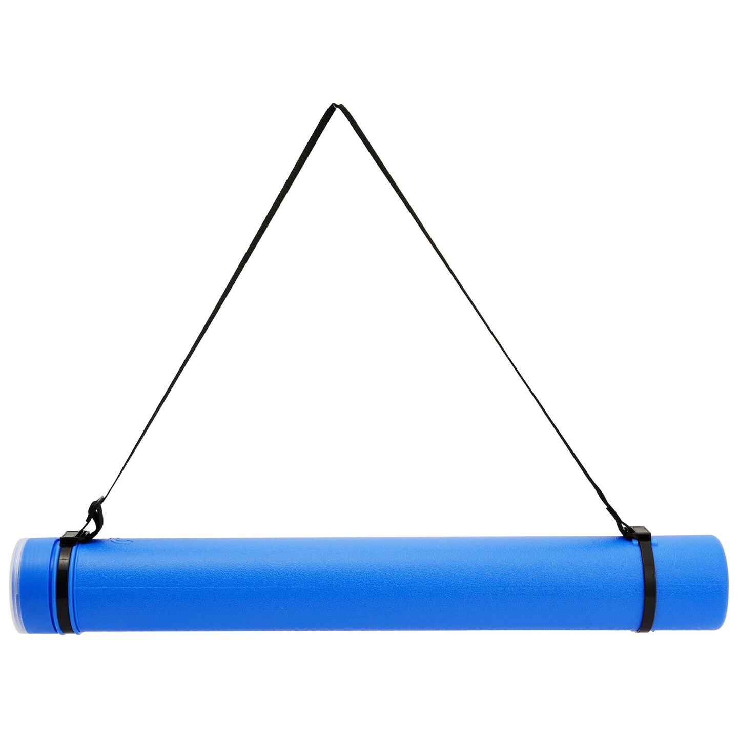 Expandable Poster Tube with Strap for Posters, Documents, Artwork Container, Map Holder, Blueprint Storage, Blue Carrying Case for Architects, Teachers, Students, Artists (24 to 40 Inches)