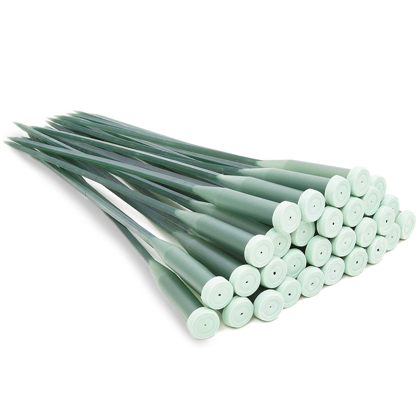 30 Pack Stem Water Tubes for Flowers with Caps, Extendable Vials for Floral Arrangements, Florist Supplies (12 In)