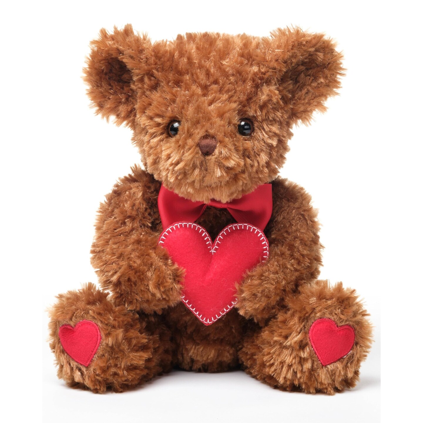 Bearington I Love You More Valentines Day Bear - 6" Soft and Cuddly Valentines Teddy Bear Plush with Fluffy Fur - Adorable Heart Teddy Bears Stuffed Animal - Romantic Gift for Girlfriend or Wife