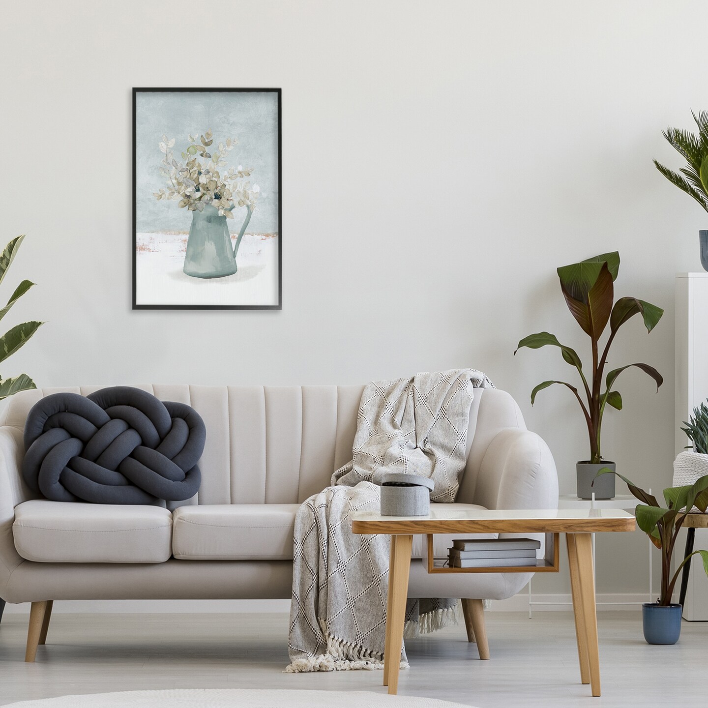 Stupell Industries Blue Botanical Arrangement Framed Giclee, design by Lanie Loreth