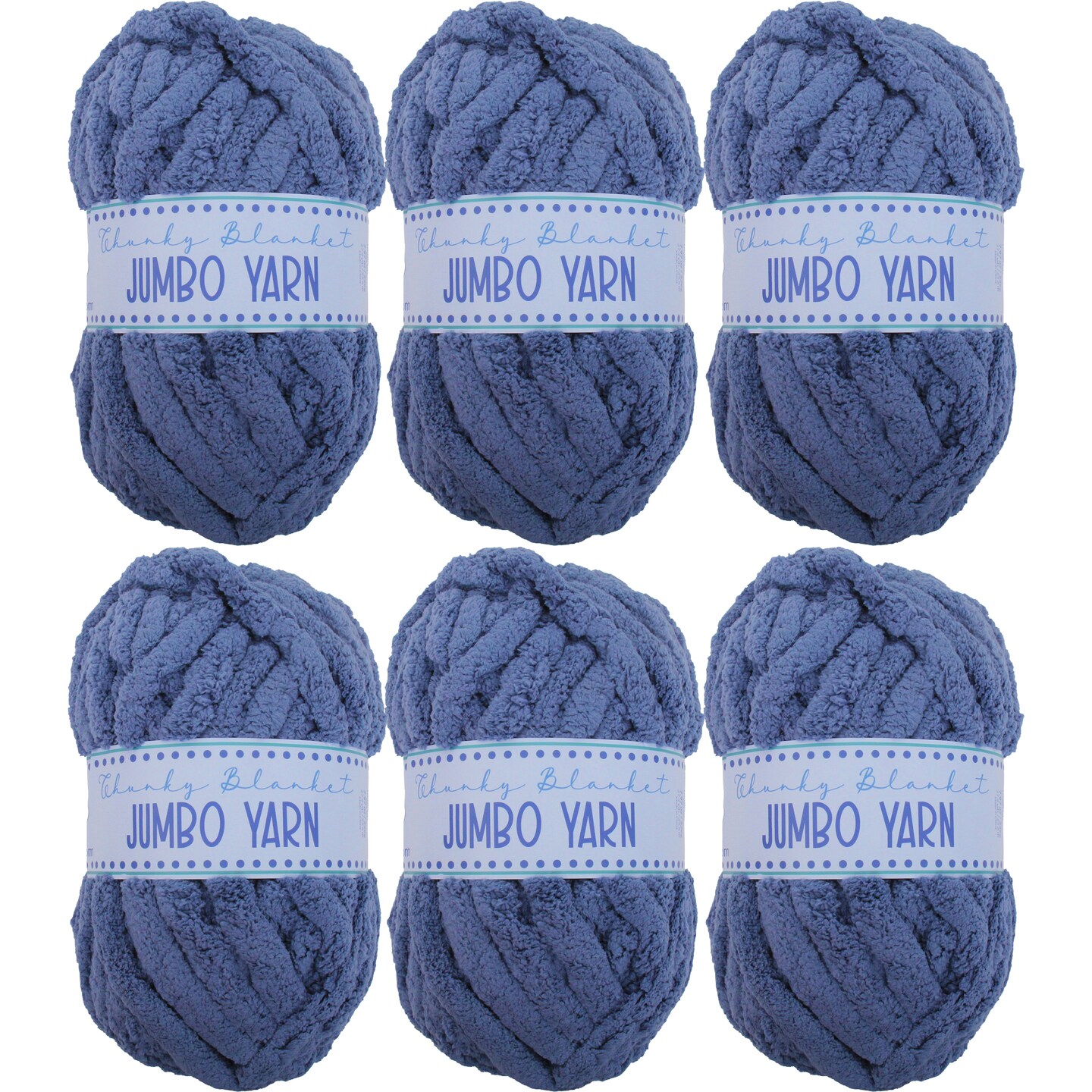 ThreadArt Chunky Chenille Yarn for Hand Knitting – Jumbo Blanket Yarn, Soft Thick Polyester Chenille for Arm Knitting, DIY Throws, Pillows & Pet Beds – 26–27 Yards, 8 oz -Available in Singles, 3 Pack, and 6 Pack