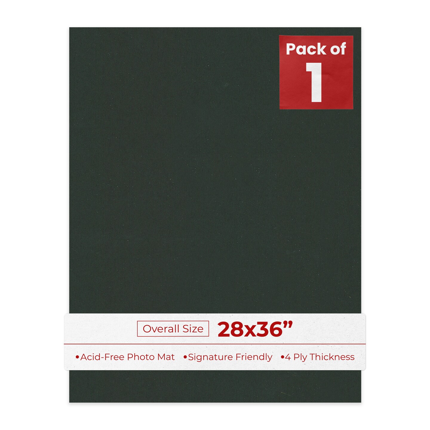 Textured Black 28x36 Uncut Mat Board - Blank Sheets, No Opening, Color ...