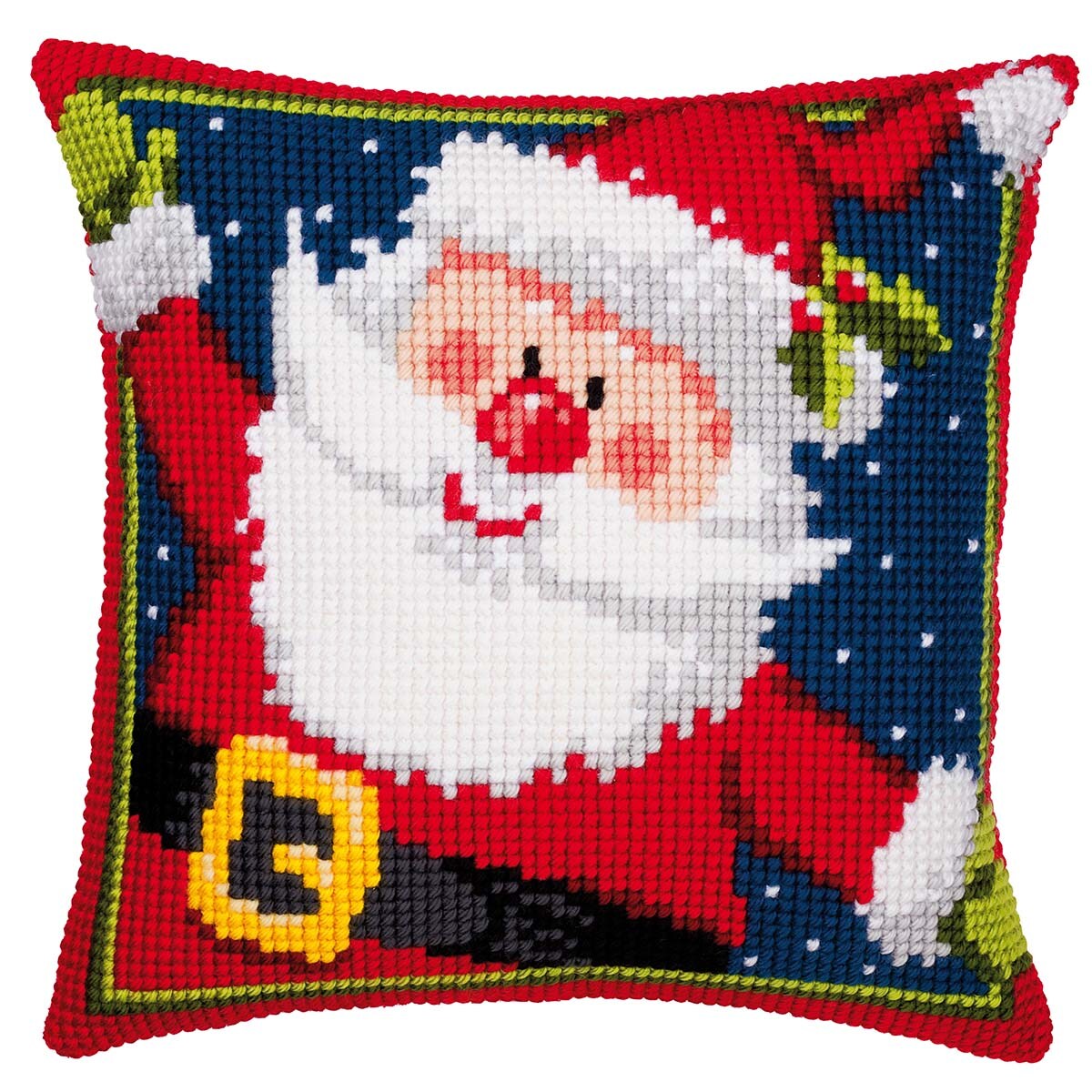 Vervaco  Father Christmas Pillow Cover Needlepoint Kit