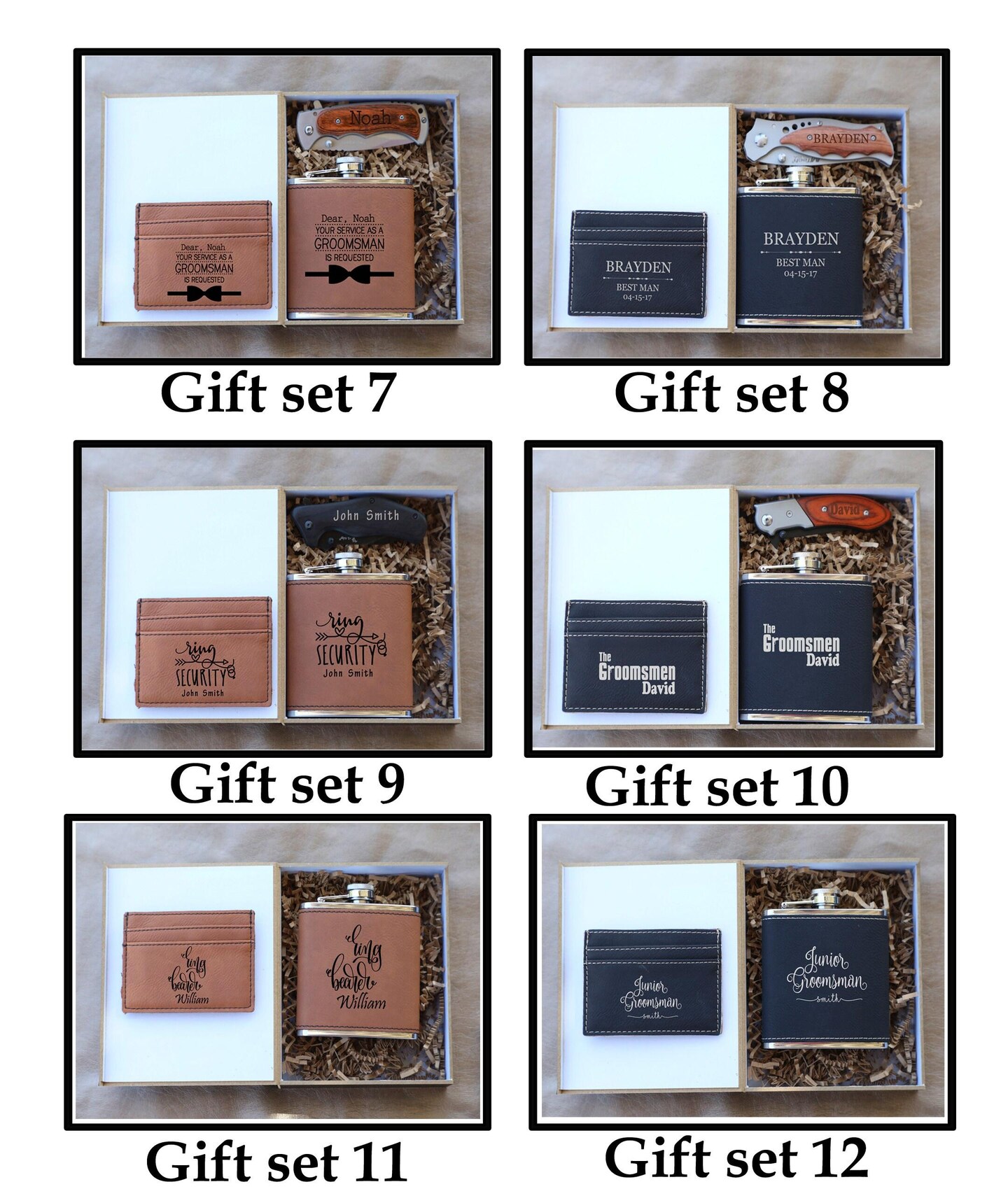 Best Man Gift set, Groomsman Gift box,Engraved Gift set,Personalized Groomsman Gift,Father of the bride box set,Father of the groom box set, product 3