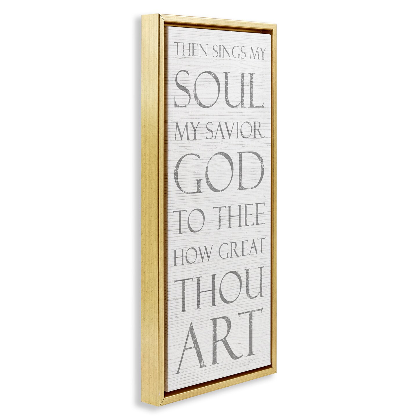 Stupell Industries Then Sings My Soul Religious Framed Floater Canvas Wall Art