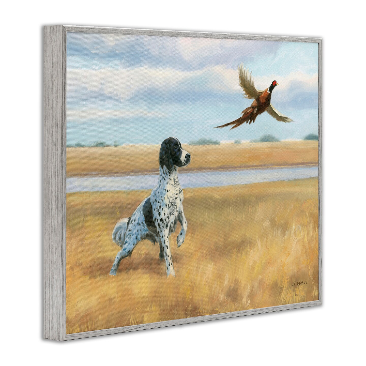 Stupell Industries Pointer Dog &#x26; Pheasant Framed Giclee Art