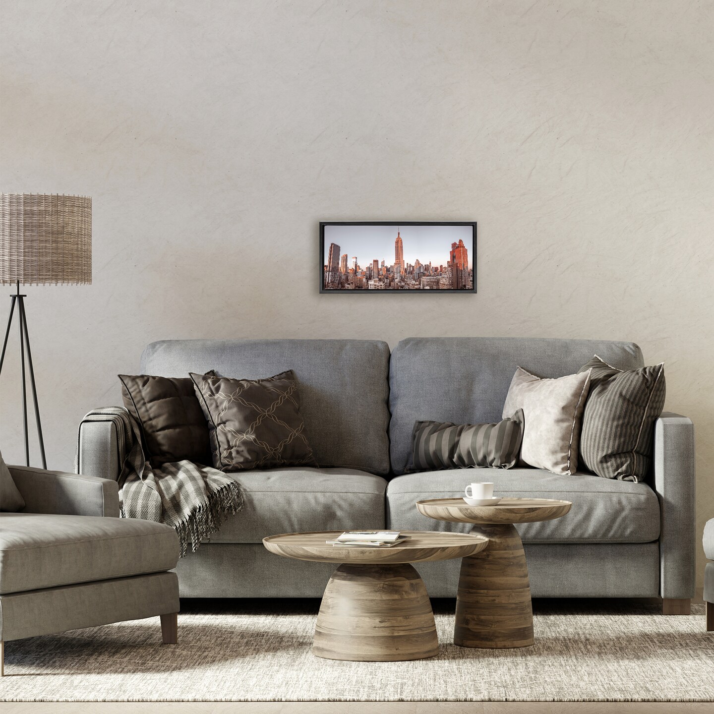 Stupell Industries New Day New York City Floating Frame, design by Assaf Frank