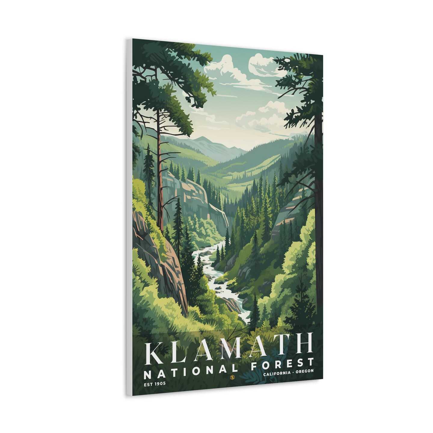 Klamath National Forest Poster, Travel Art, Office Poster, Home