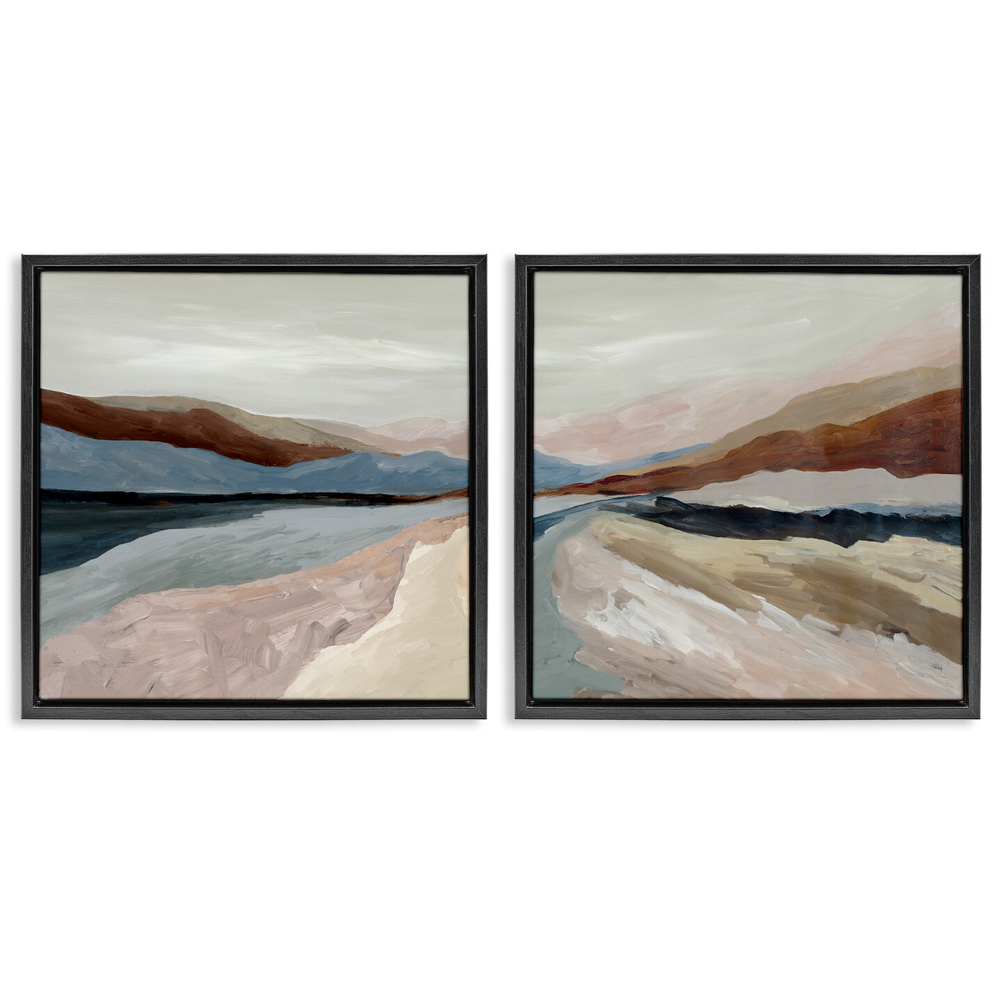 Stupell Industries Neutral Harmonious Landscapes 2pc Floating Frame Set, design by Jacob Q