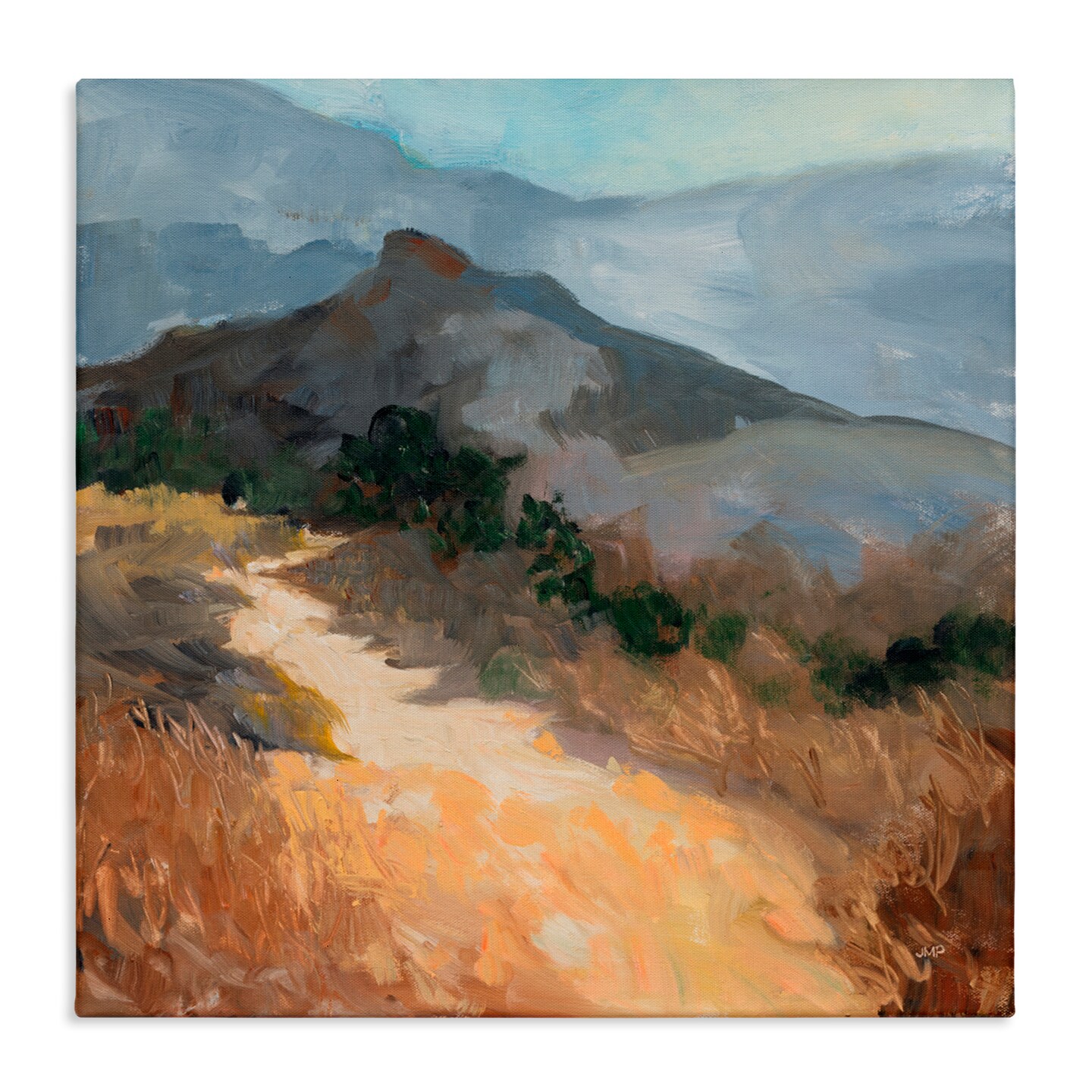 Stupell Industries Golden Trail Mountain View Canvas, design by Julia Purinton