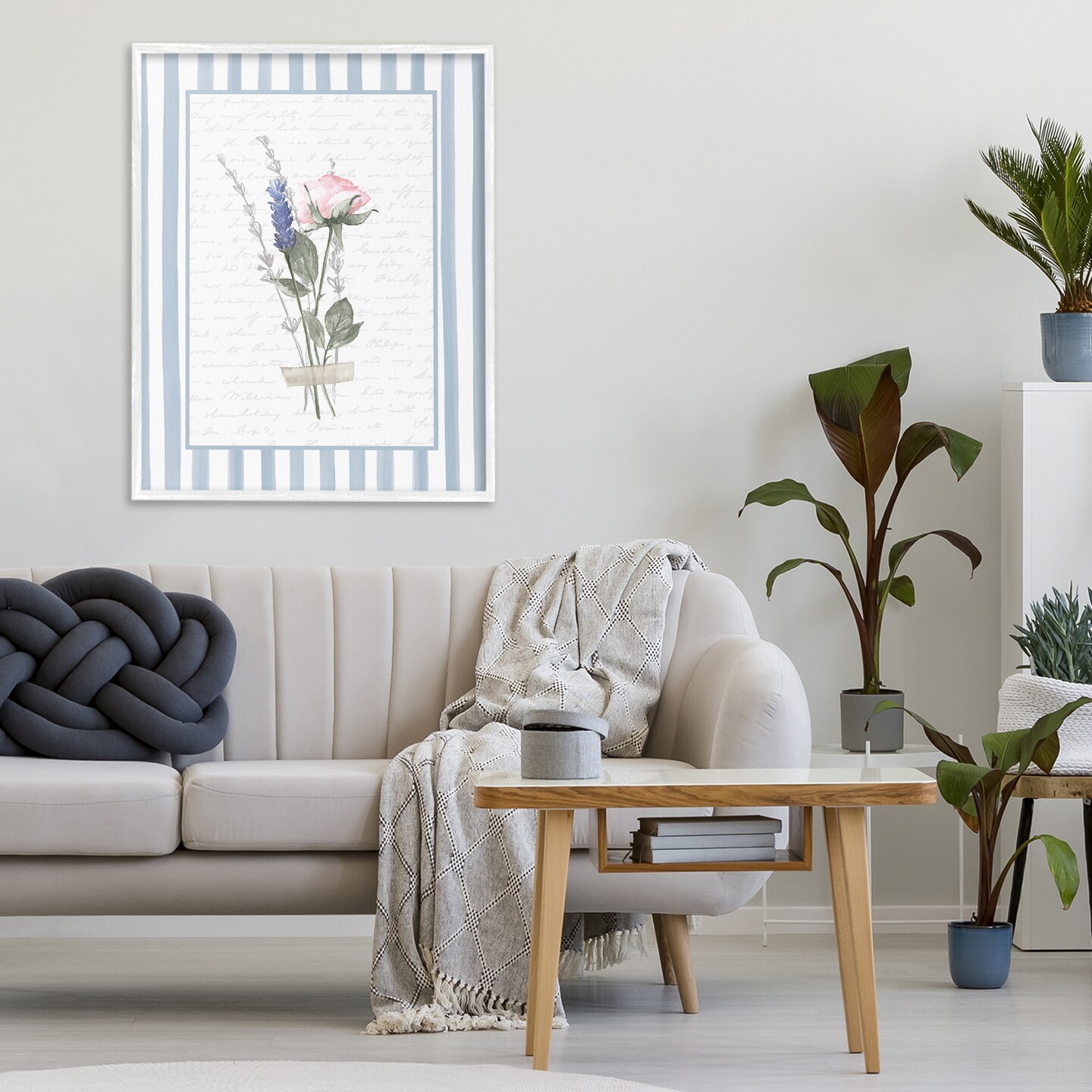 Stupell Industries Delicate Herbs Sketch Framed Giclee, design by Lettered and Lined