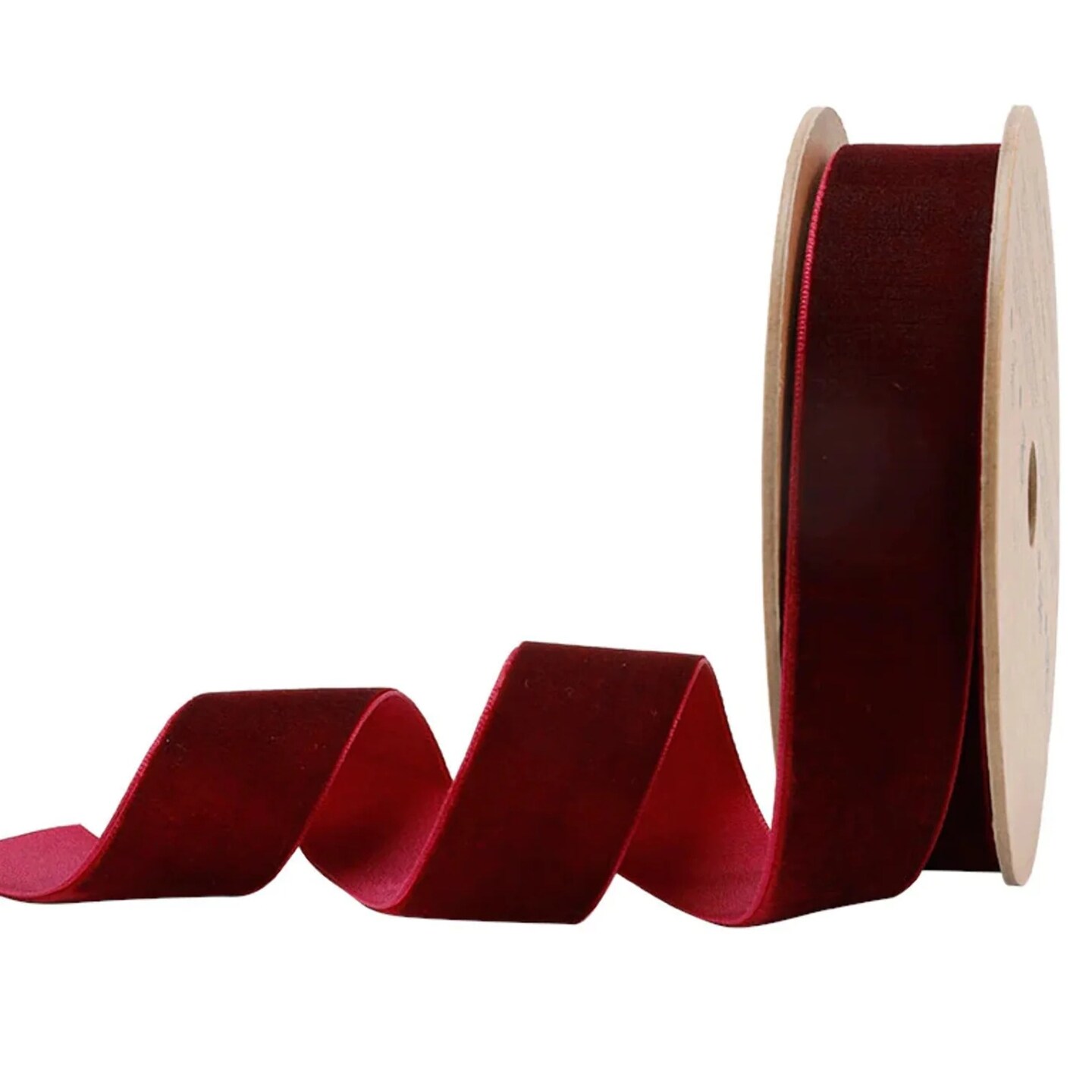 LaRibbons 3/8&#x22; - 1&#x22; Unwired Velvet | 10 Yard Roll