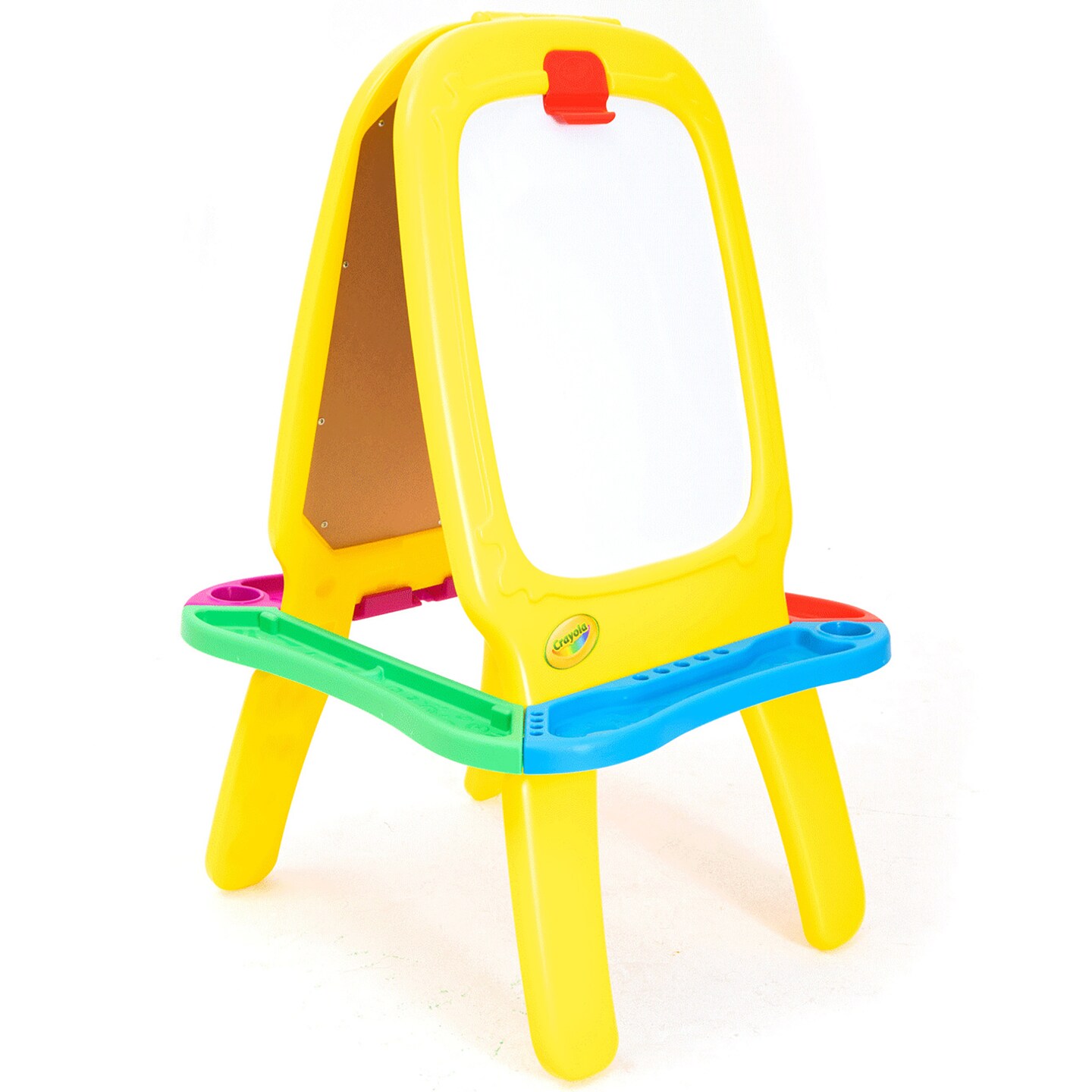 Crayola: Deluxe Magnetic Double-Sided Easel - Dry Erase Includes Crayons, Stickers, Magnet Letters &#x26; Gears, Ages 3+