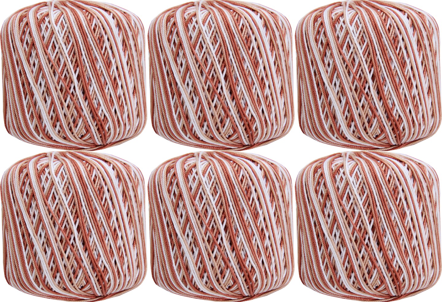 Threadart 100% Pure Cotton Variegated Crochet Thread - Size 10 & 3 - Singles, 3 Packs, and 6 Packs