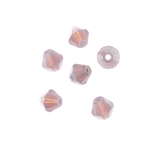 Crystal Lane DIY 2-Strand 7in Opaque Finish Glass Bicone Bead Strands