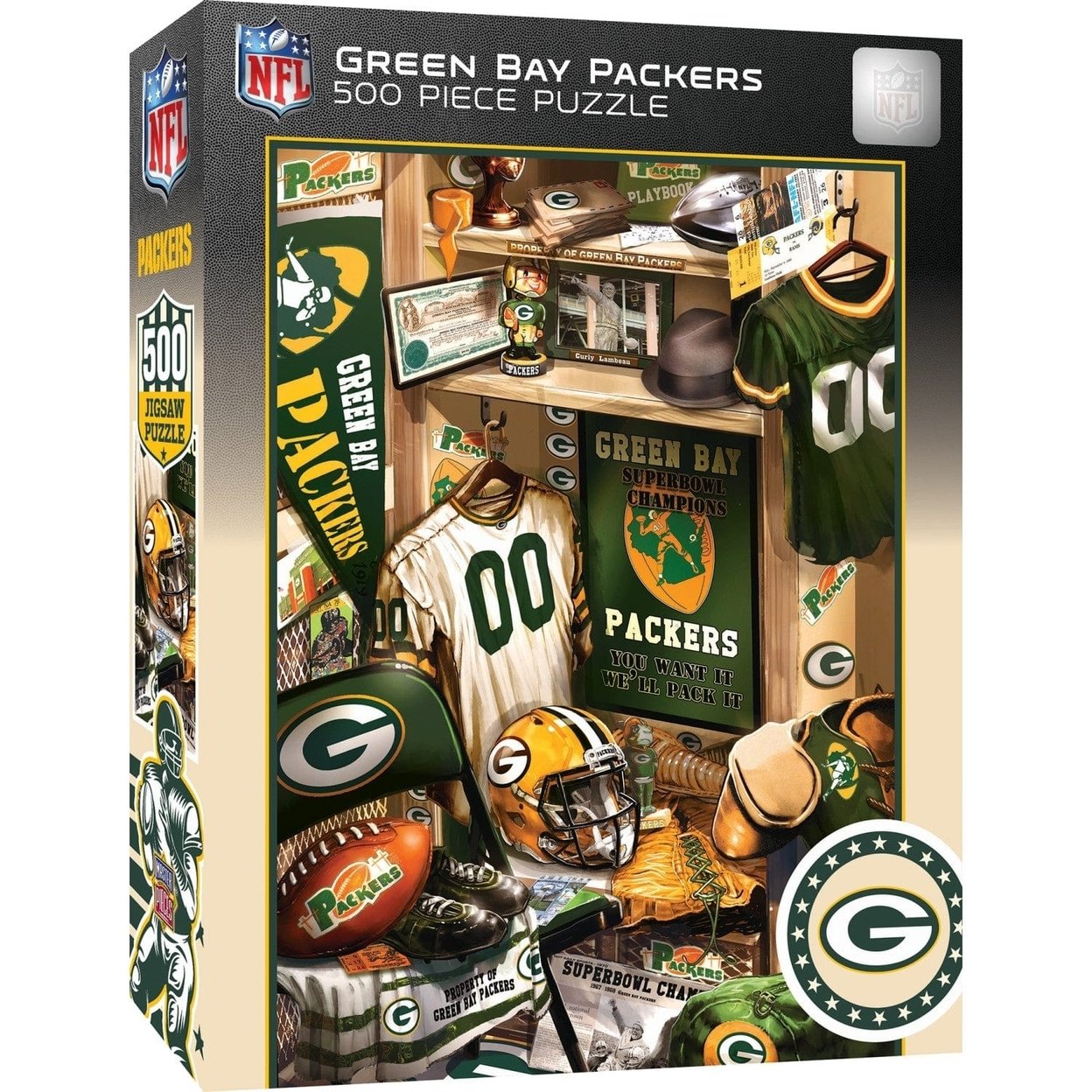 Green Bay Packers 500 Piece Jigsaw Puzzle By Masterpieces Sports Puzzle