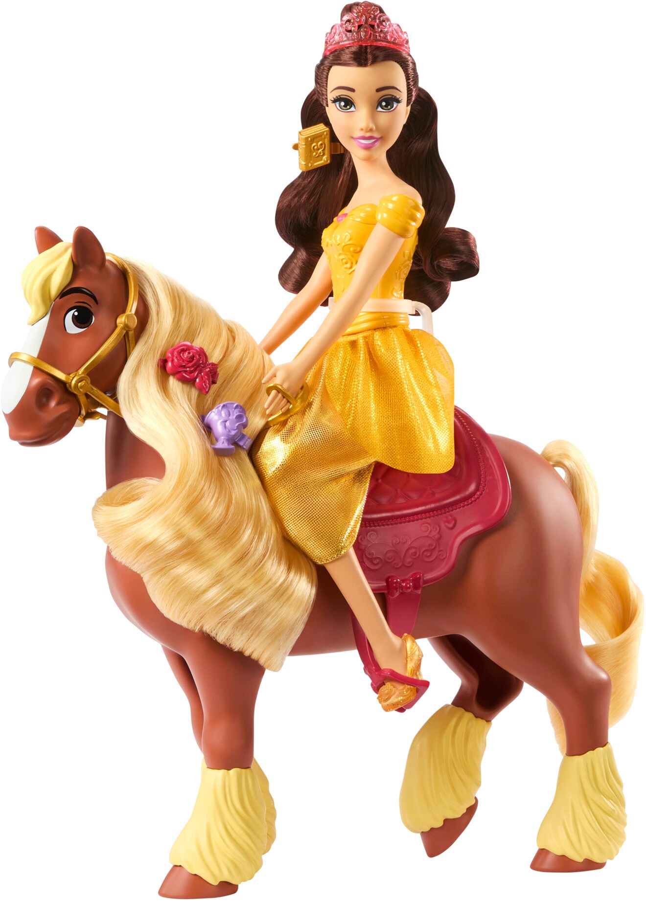 Mattel - Disney Princess Belle &#x26; Philippe Doll &#x26; Horse  [COLLECTABLES] Paper Doll