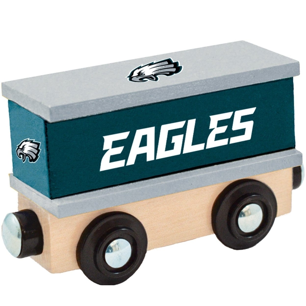 Philadelphia Eagles Wooden Toy Train Box Car Kids Gift Compatible 1 Inch Tracks