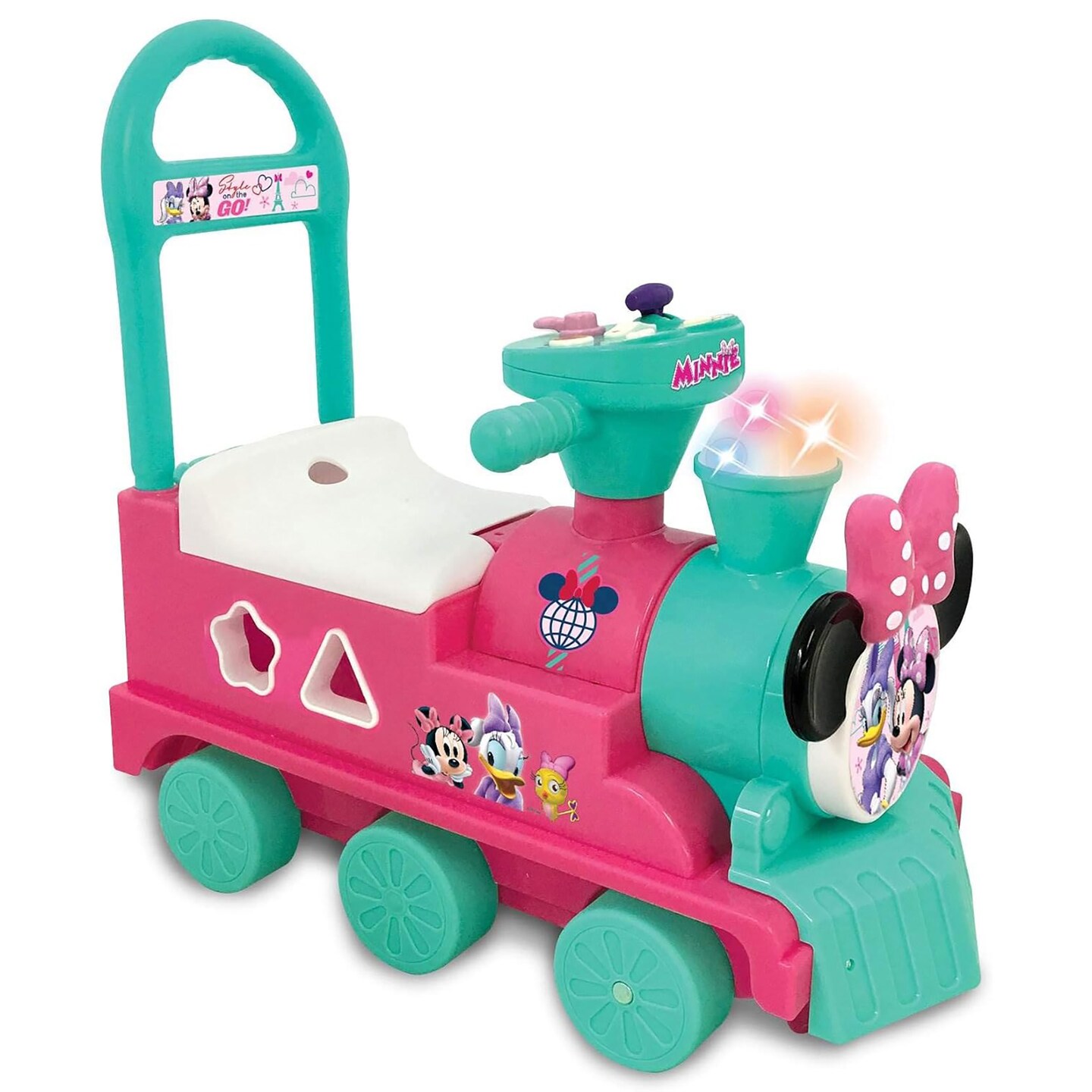 Kiddieland Disney Minnie Mouse Play n' Sort Activity Train Ride-On ...