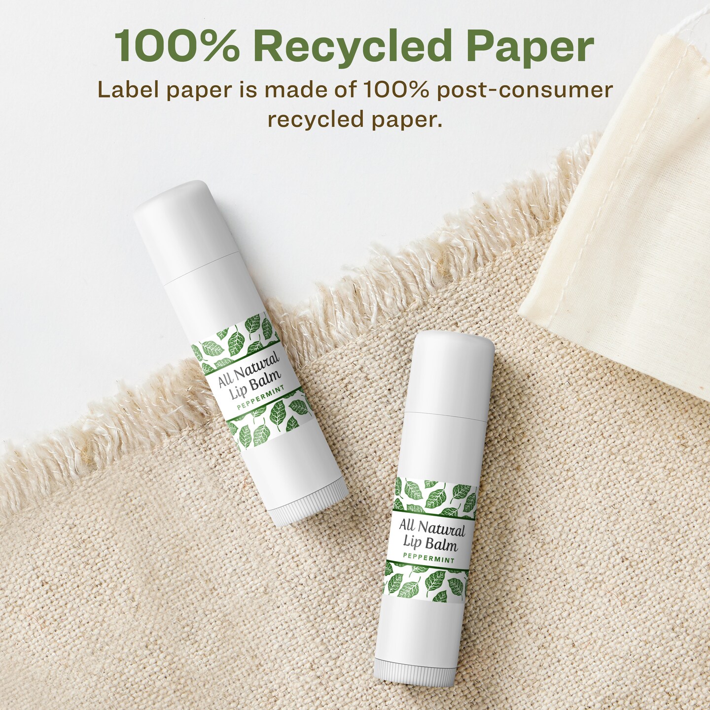 Avery Recycled Matte White Labels,  1&#x22; x 1&#x22; Square