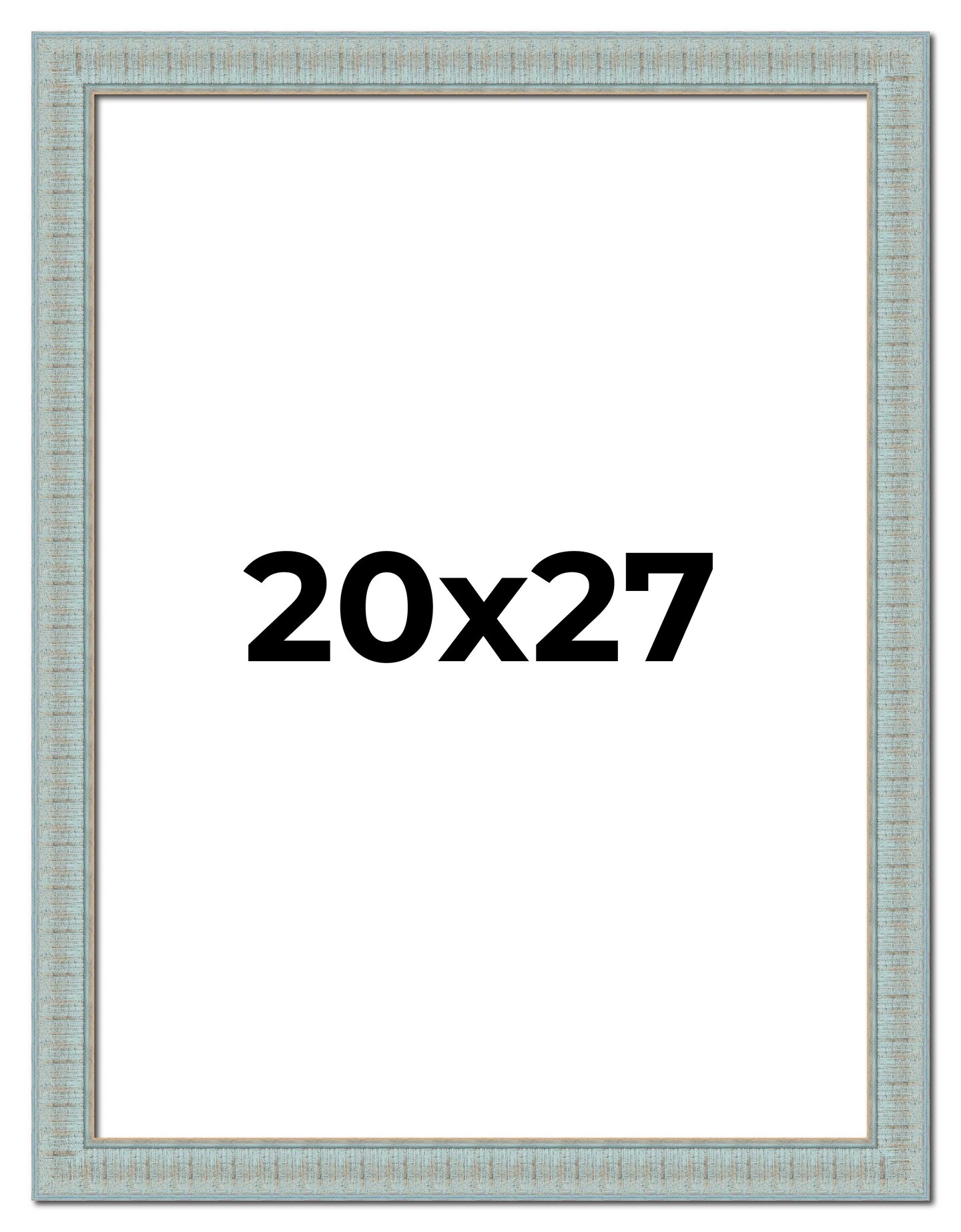 20x27 Refined Picture Frame with UV-Resistant Acrylic &#x26; Acid Free Backing, Available in 5 Finishes - Black, Blue, Gold, Silver, and White