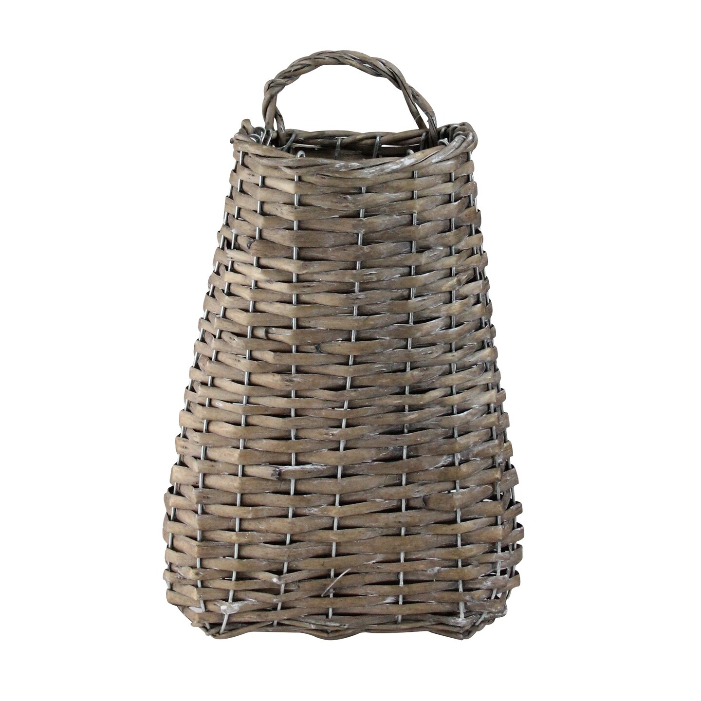 Melrose Willow Woven Hanging Baskets - 14&#x201D; - Brown - Set of 6