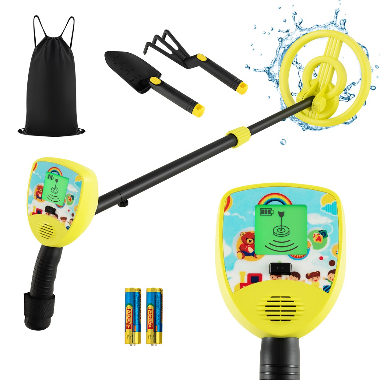 Metal Detector For Kids Waterproof Kids Metal Detector W/ Waterproof Search Coil