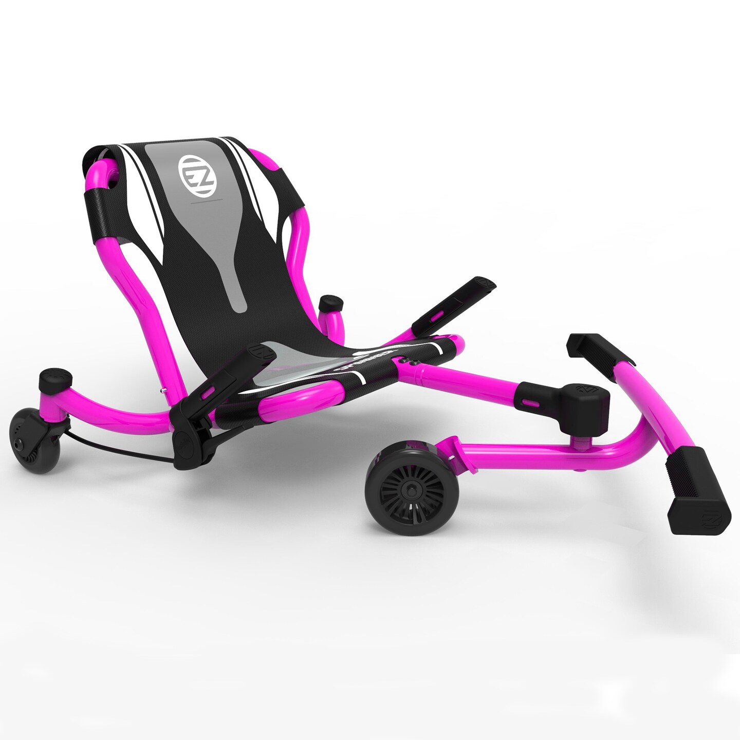 EzyRoller: Spinner - Princess Pink - Ride-On Scooter, Cambering Motion, 360 Degree Turns, Pedal Free Cart, Extendable Frame, 154lb Cap, Kids-Teens 4+