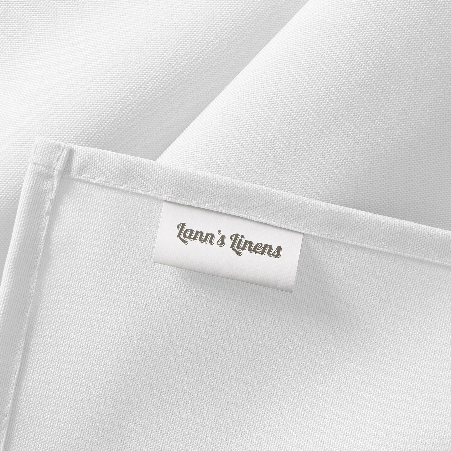 Lann's Linens 10 Pack Rectangular Tablecloths, Washable Polyester Fabric Table Cloth for Dining Tables, Parties, Restaurants, Weddings