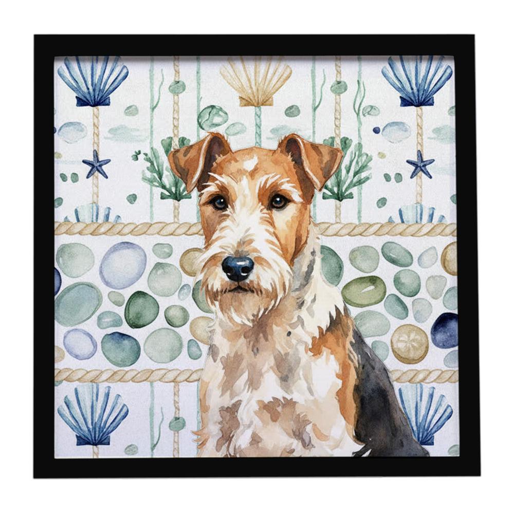 Edge Collections - 8" x 8" - Multicolor - Coastal Metal Wall Decor for Home - 1 Piece