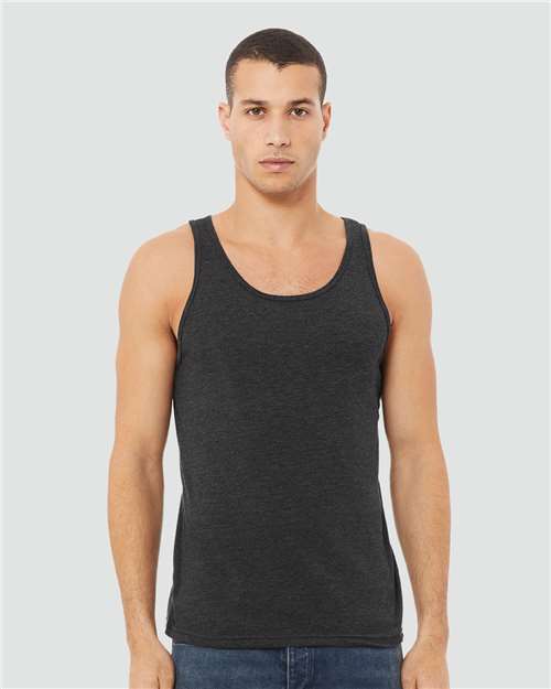 BELLA + CANVAS Superior Unisex Heather CVC Tank with Sustainable Airlume Cotton and Modern Retail Fit